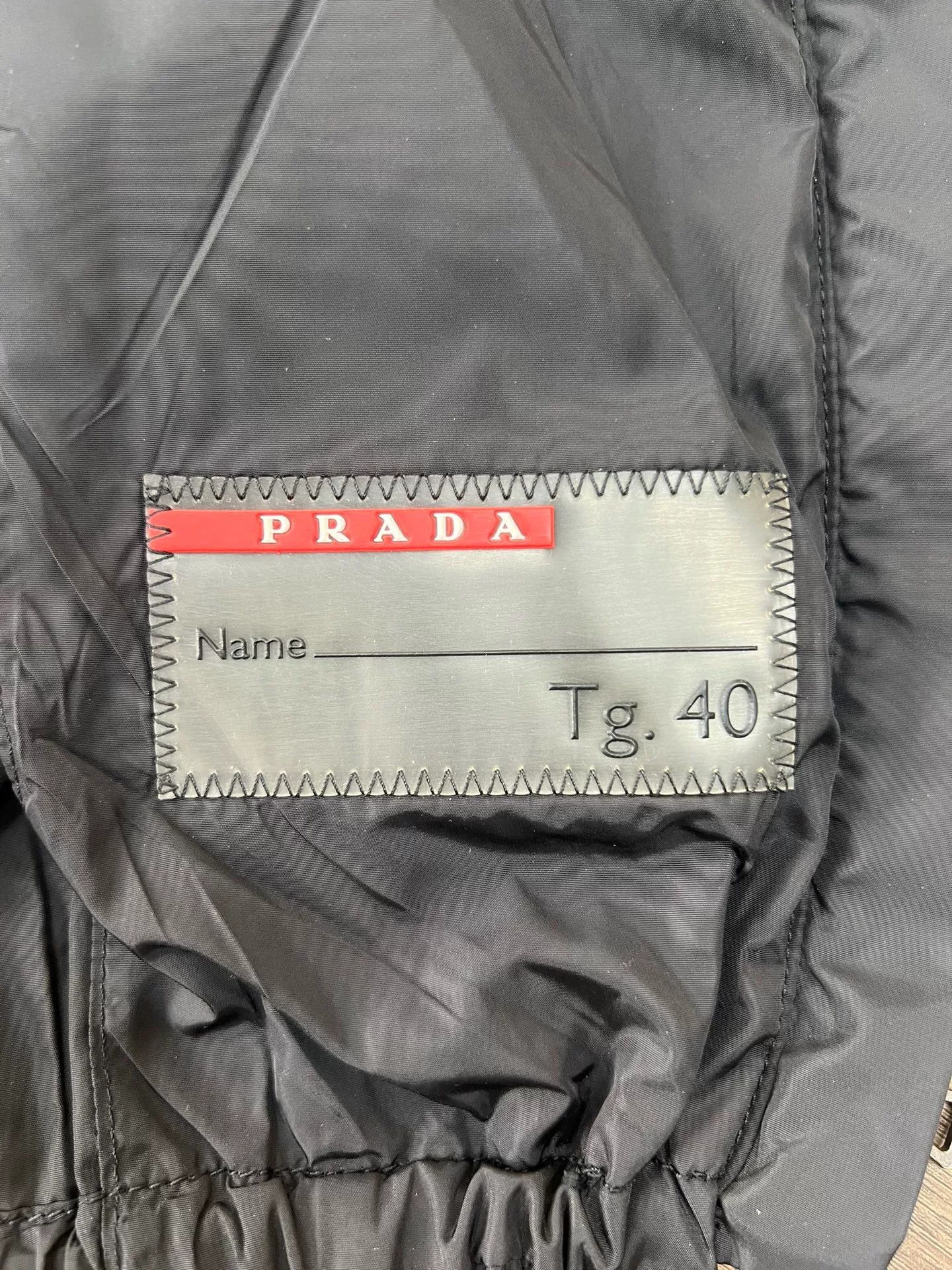Prada Prada Black Nylon Leather-Paneled Hooded Coat Size S / US 4 / IT 40 - 3 Thumbnail