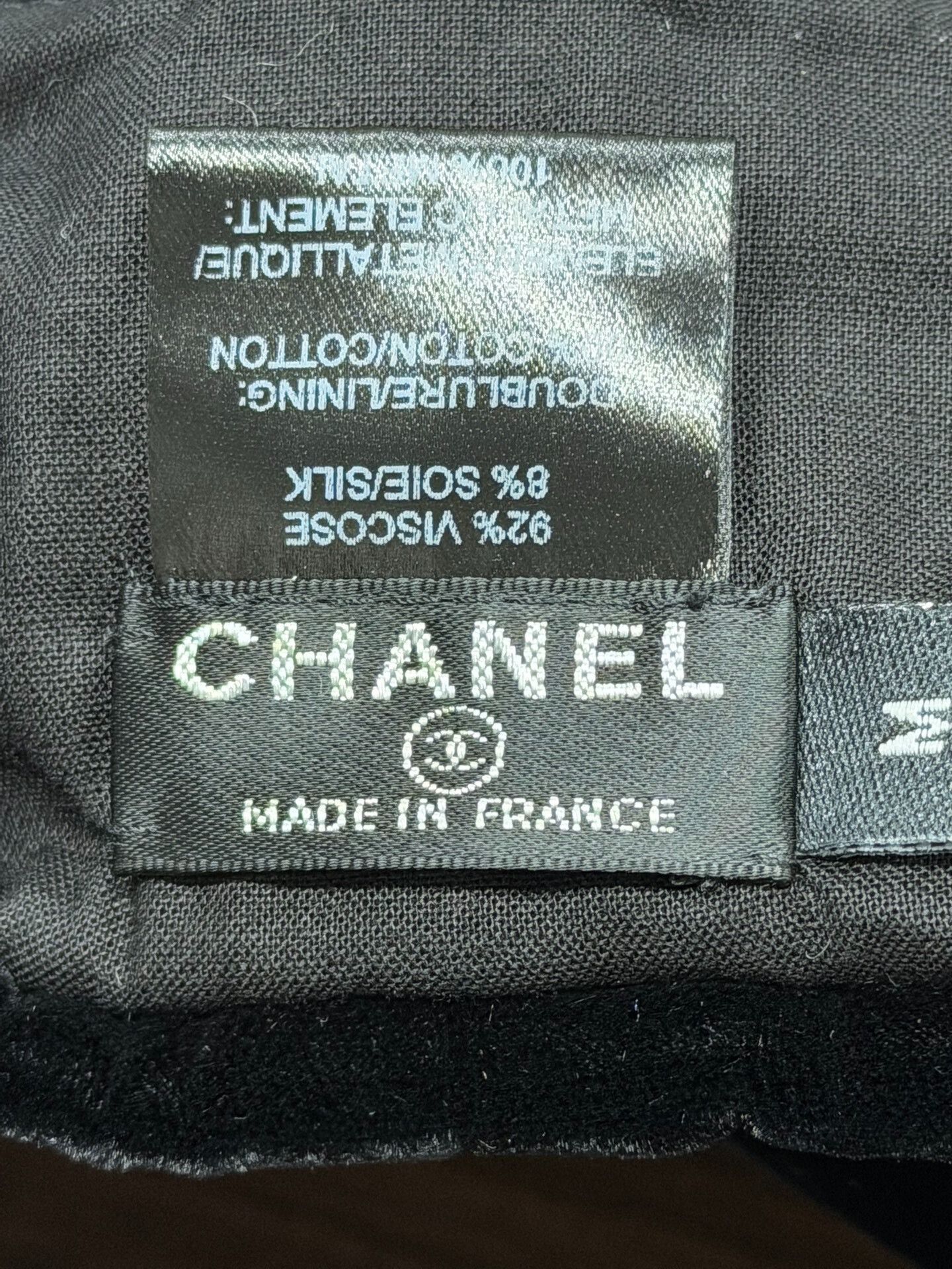 Chanel Chanel Black Velvet Beret Size M Size ONE SIZE - 3 Thumbnail