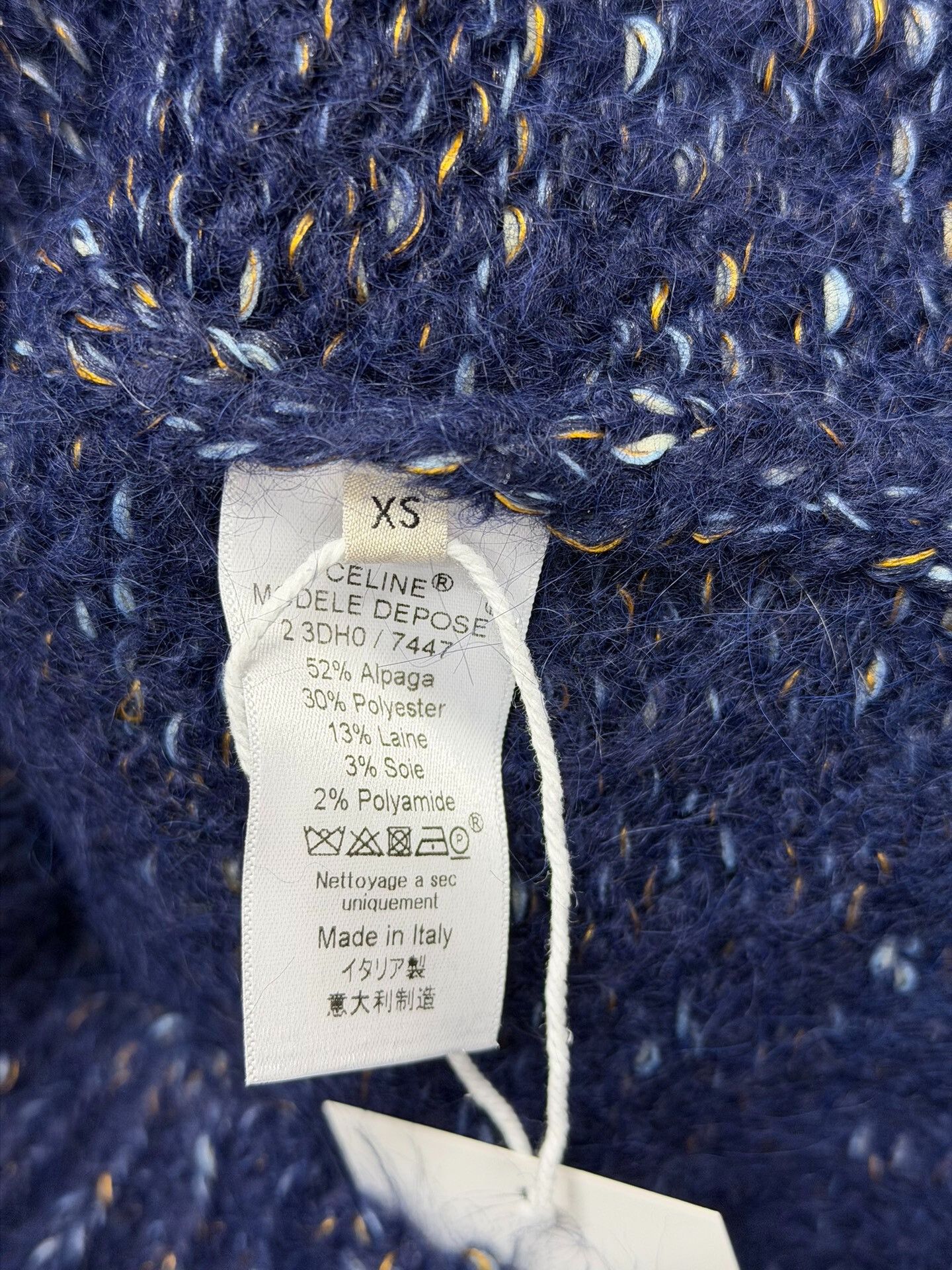Celine CELINE Alpaca Blend Multi-Color Knit Sweater Size XS / US 0-2 / IT 36-38 - 4 Thumbnail