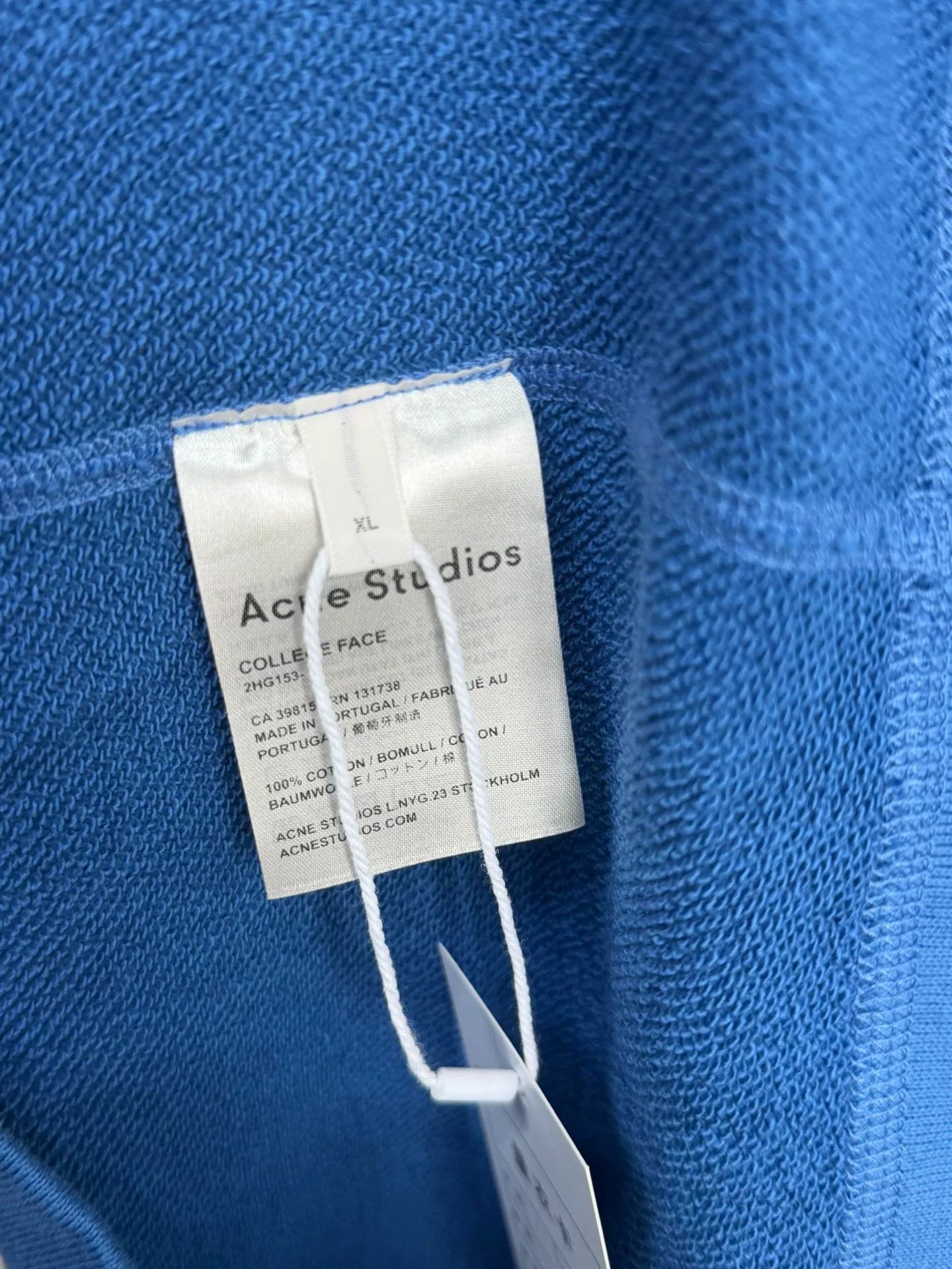 Acne Studios Acne Studios Blue Smiley Sweatshirt XL Size US XL / EU 56 / 4 - 4 Thumbnail