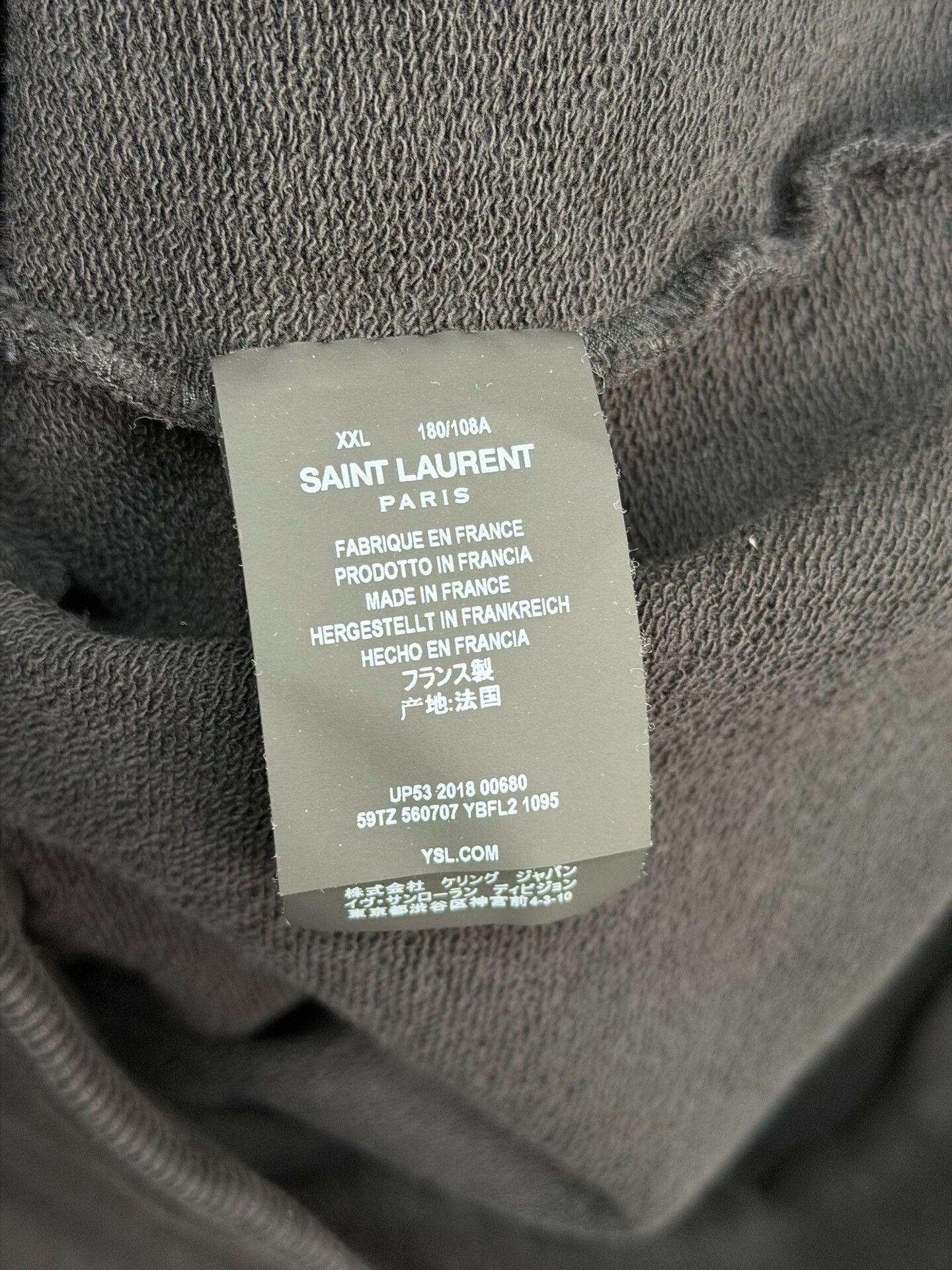 Yves Saint Laurent Saint Laurent YSL Logo Zip Hoodie XXL Size US XXL / EU 58 / 5 - 4 Thumbnail