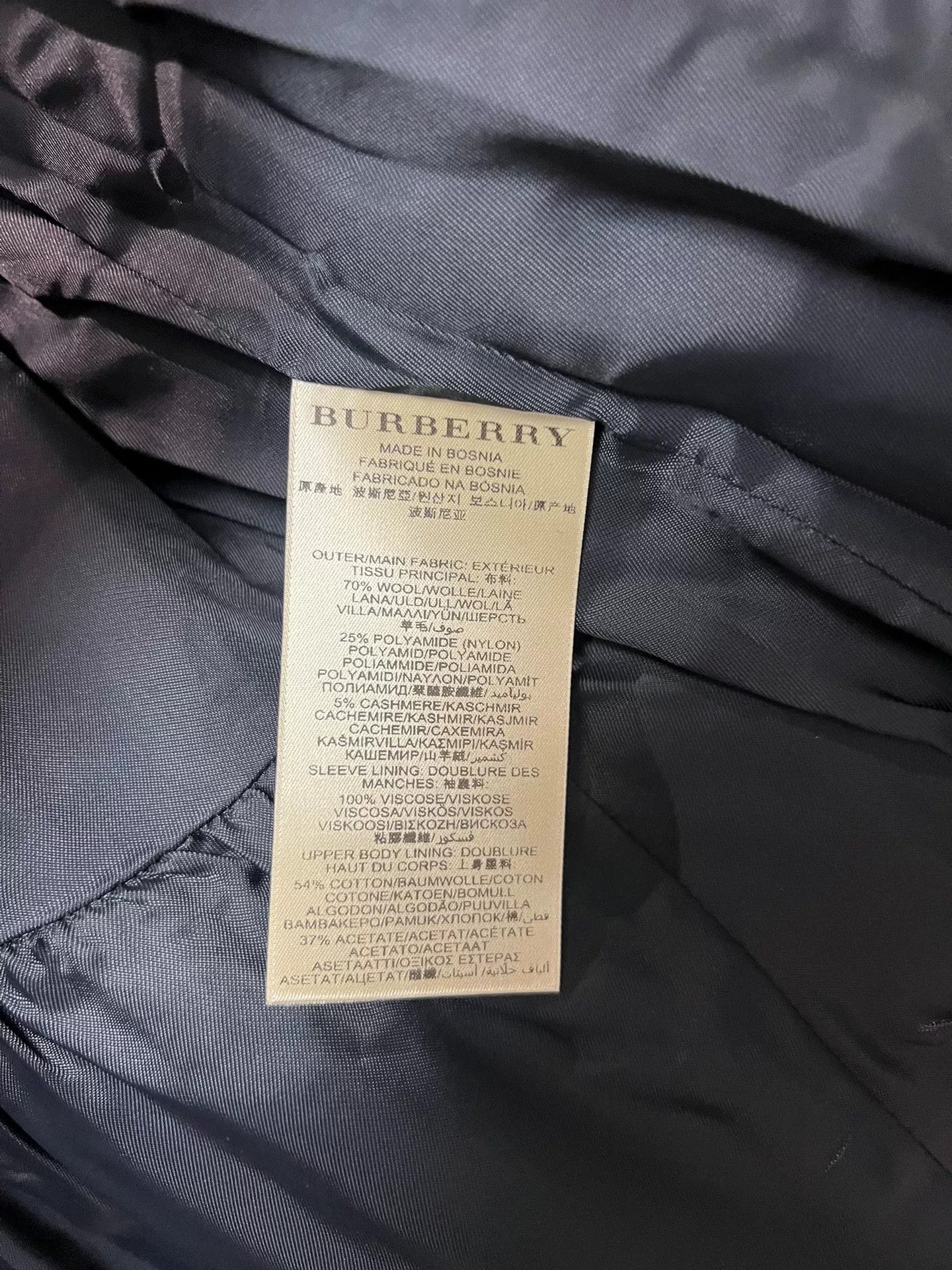 Burberry Burberry Short Wool Coat UK Size 8 Size XS / US 0-2 / IT 36-38 - 4 Thumbnail