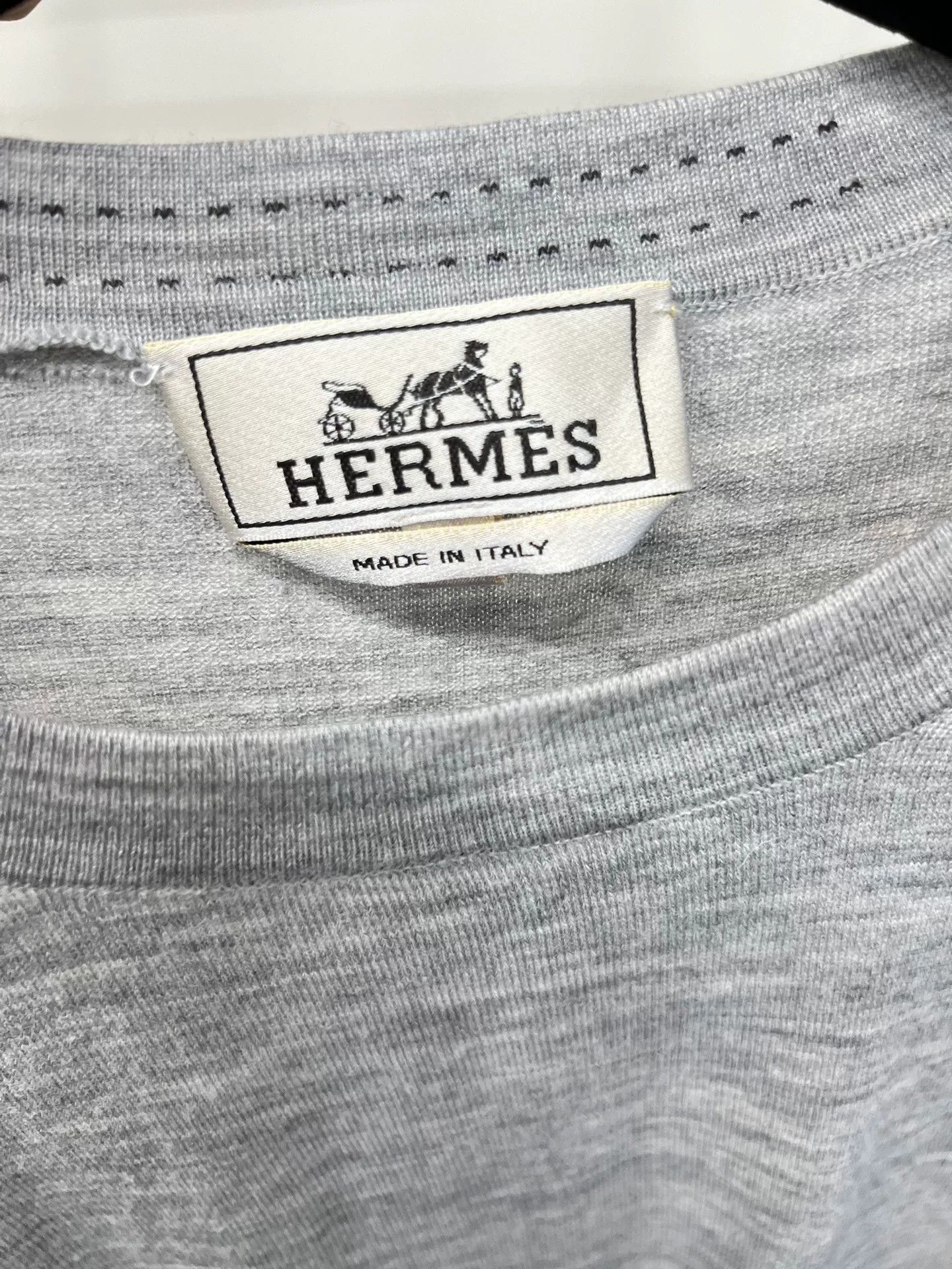 Hermes Hermes Gray Wool Knit Long-Sleeve T-Shirt XXL Size US XXL / EU 58 / 5 - 3 Thumbnail