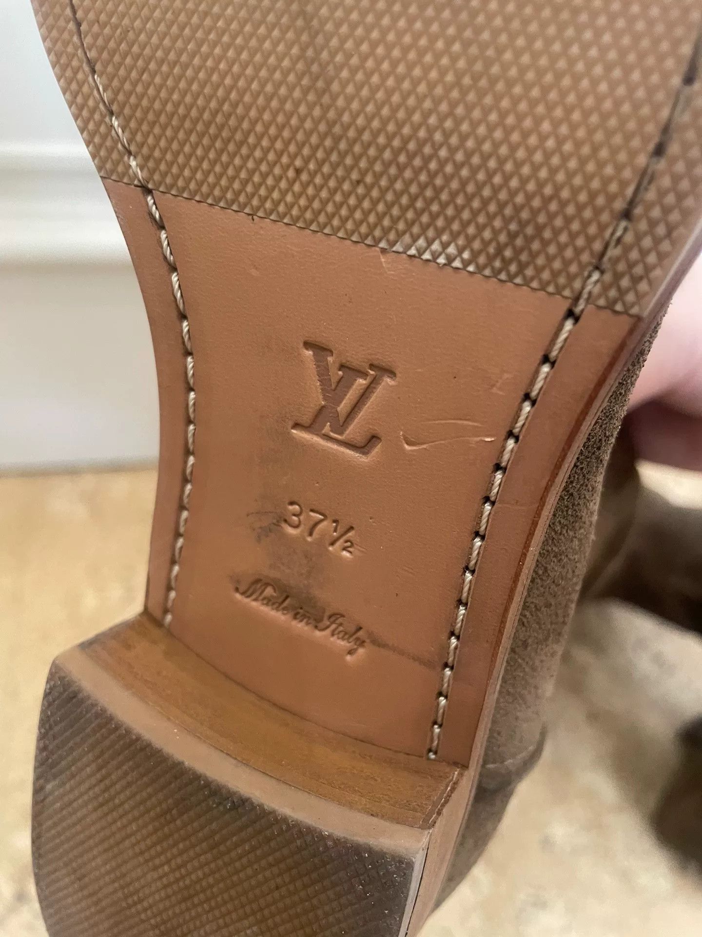 Louis Vuitton LV Suede Knee-High Boots 37.5 Size US 6.5 / IT 36.5 - 4 Thumbnail