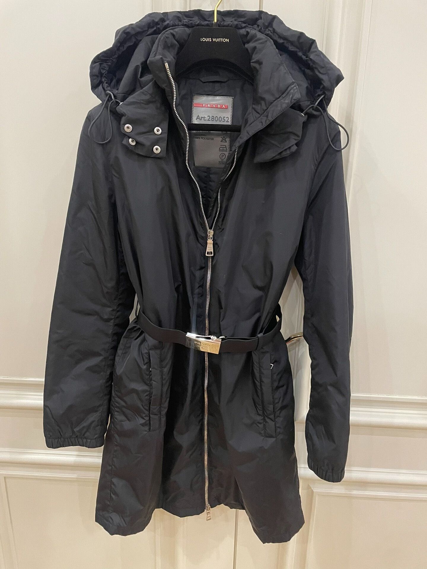 Prada Prada Women's Mid-Length Detachable Hood Jacket Size M / US 6-8 / IT 42-44 - 7 Thumbnail