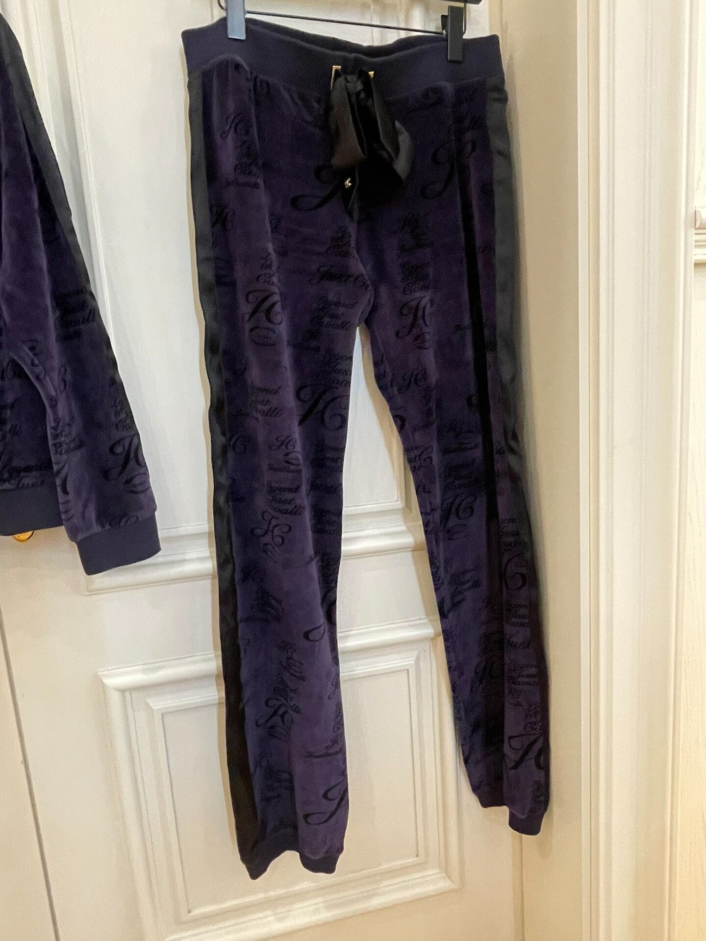 Just Cavalli Just Cavalli Purple Velvet Casual Suit Size 38" / US 16 / IT 52 - 3 Thumbnail
