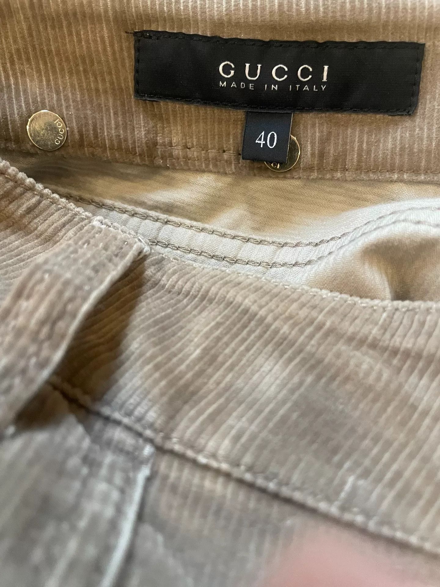 Gucci Gucci Women's Cropped Button Pants Size 40" / US 18 - 6 Thumbnail