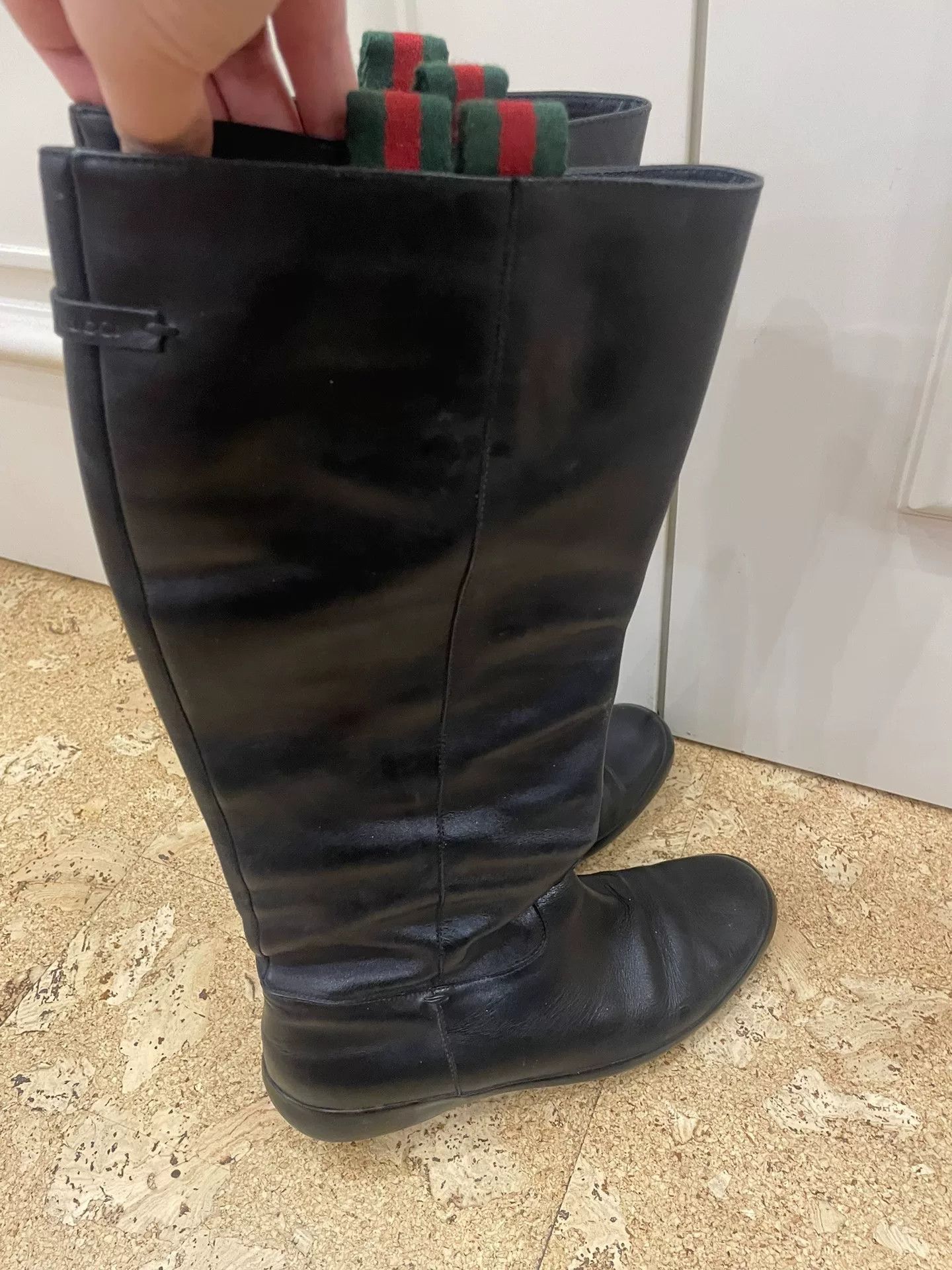 Gucci Gucci Black Leather Boots Size 37 Size US 6 / IT 36 - 2 Thumbnail