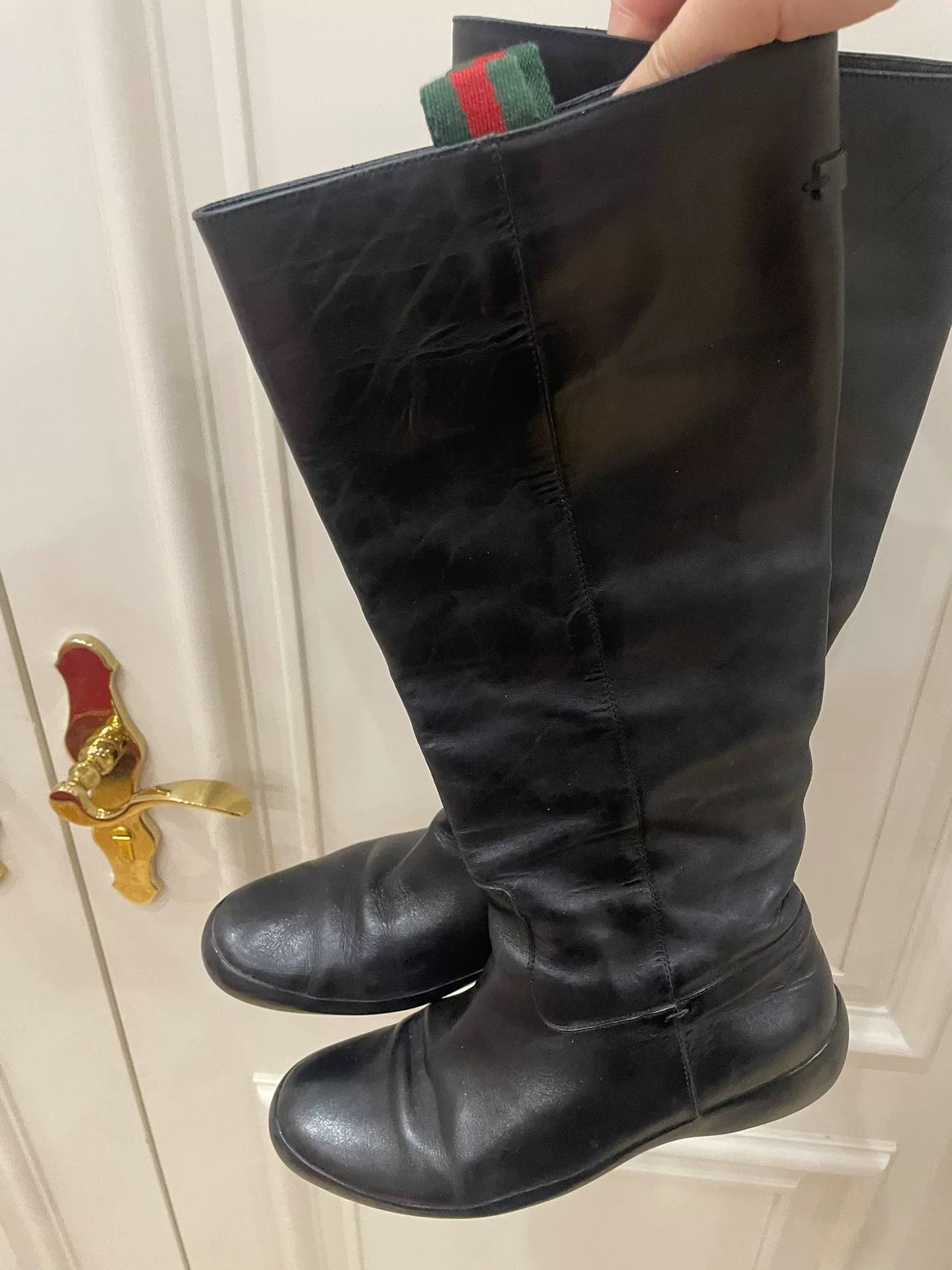 Gucci Gucci Black Leather Boots Size 37 Size US 6 / IT 36 - 6 Thumbnail