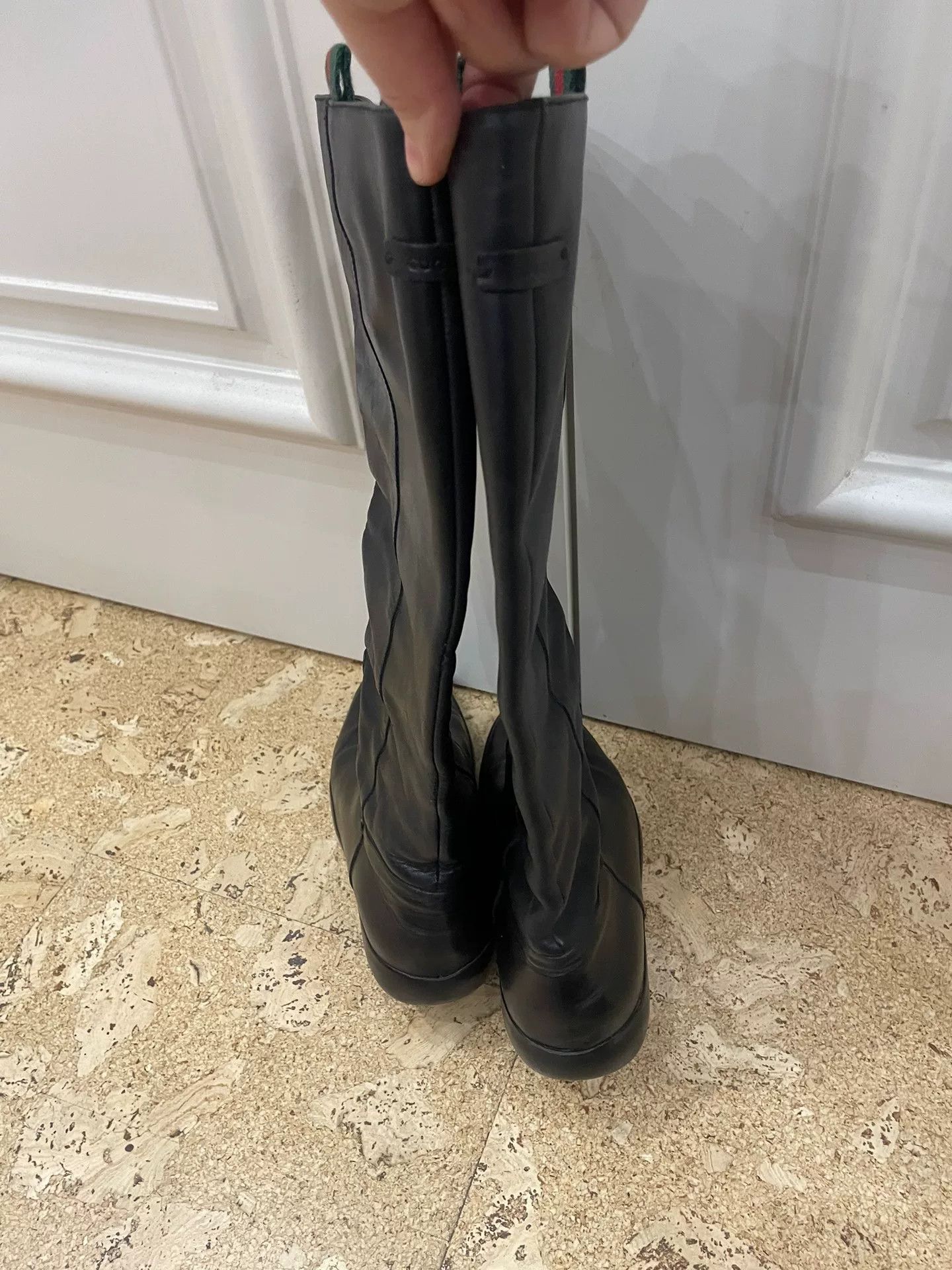 Gucci Gucci Black Leather Boots Size 37 Size US 6 / IT 36 - 3 Thumbnail