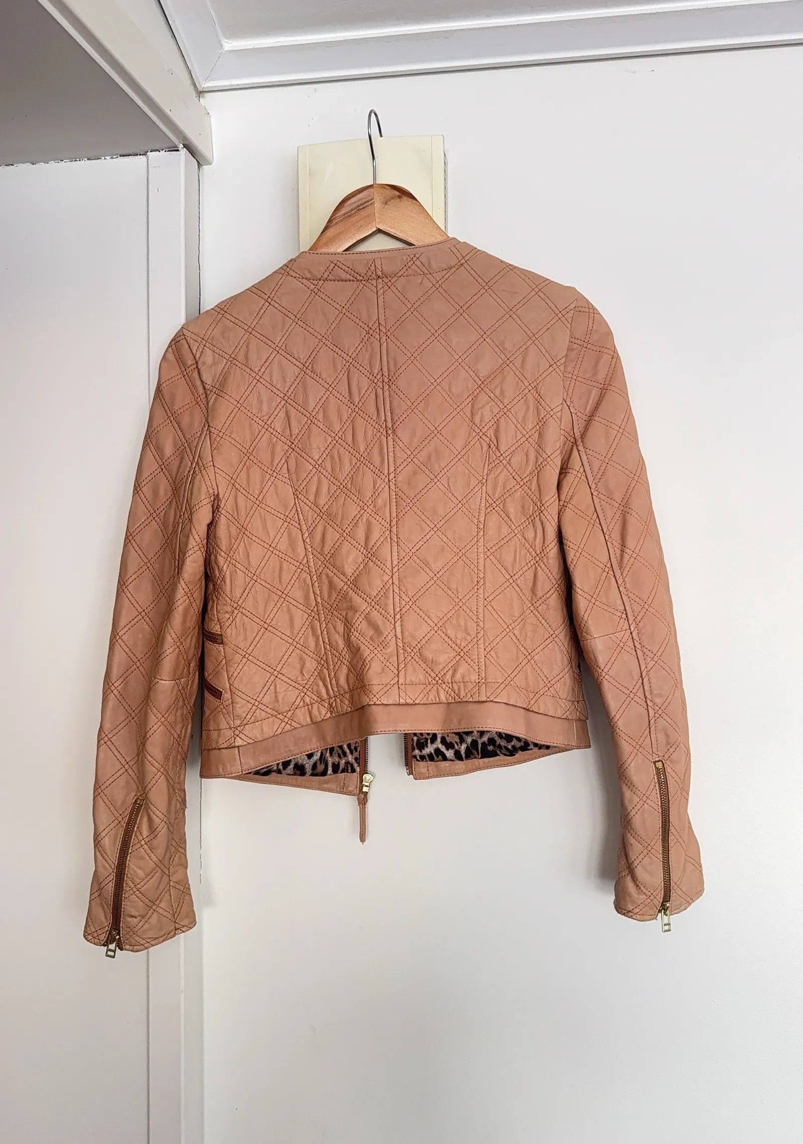 Zara Zara Quilted lambskin jacket Leather Jacket Size M / US 6-8 / IT 42-44 - 4 Thumbnail