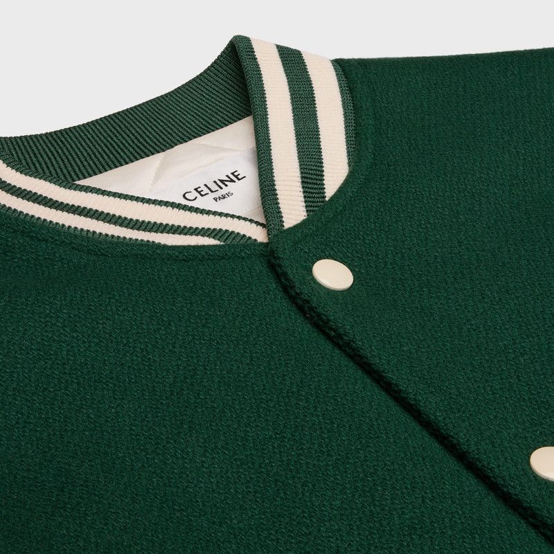 Celine celine loose teddy jacket in textured wool green Size US XL / EU 56 / 4 - 3 Thumbnail