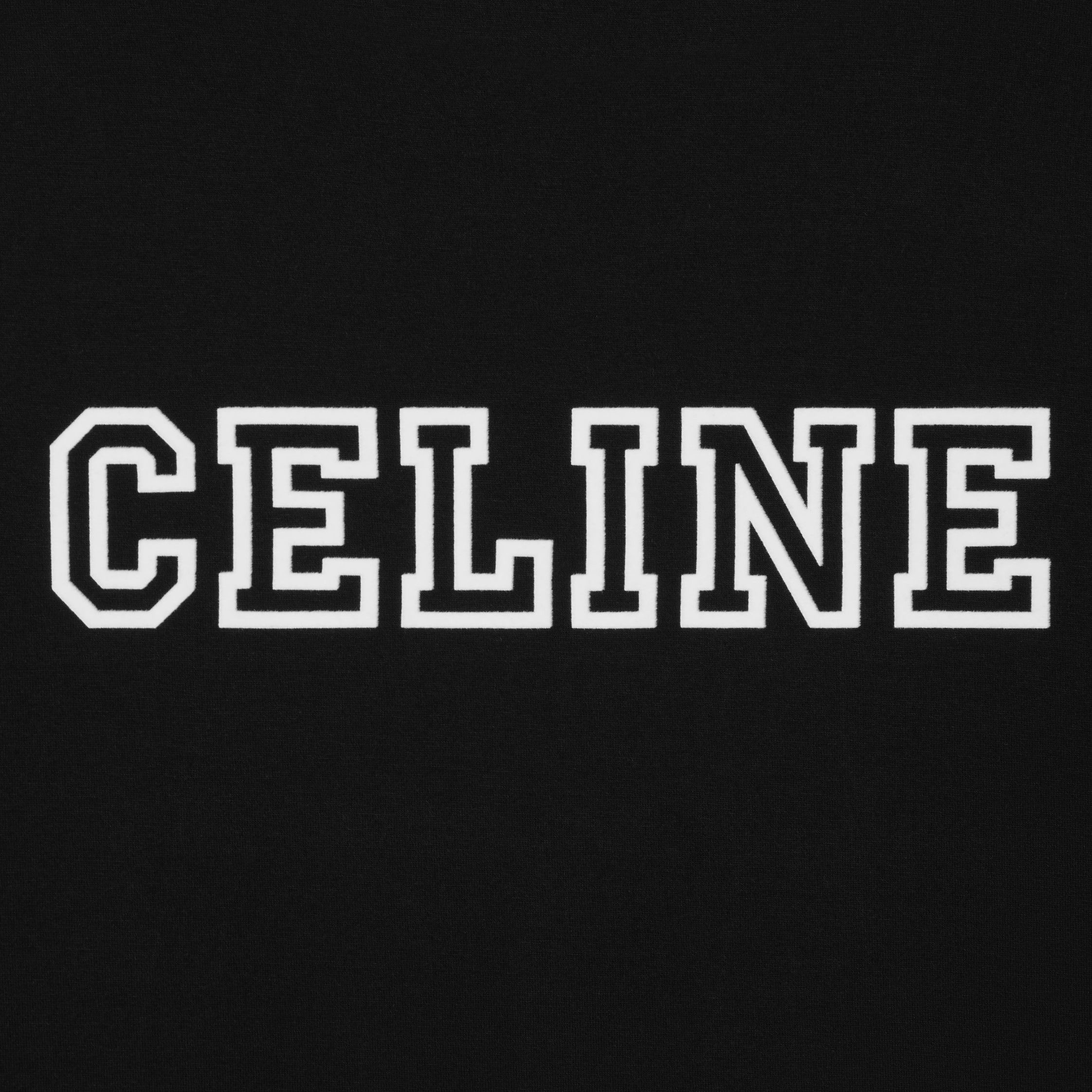 Celine celine loose t-shirt in cotton jersey black/washed white Size US M / EU 48-50 / 2 - 4 Thumbnail