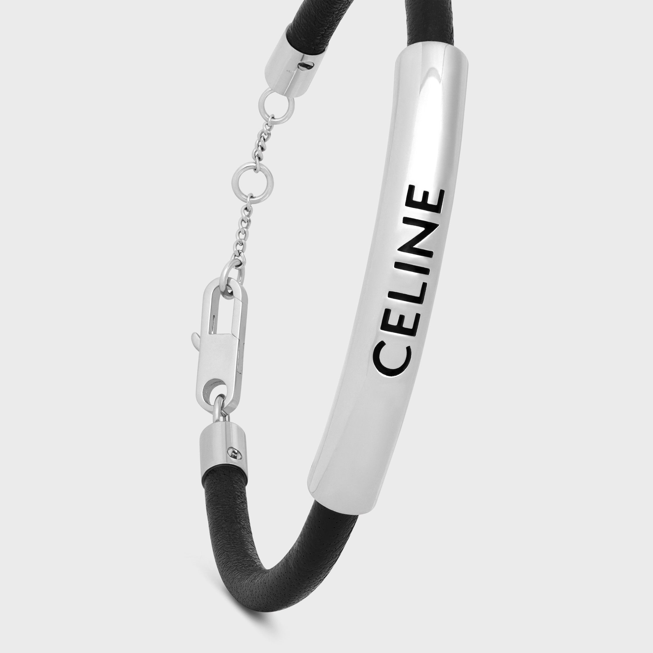 Celine PLEIN SOLEIL BRACELET IN CALFSKIN AND BRASS WITH RHODIUM FINISH Size ONE SIZE - 2 Thumbnail