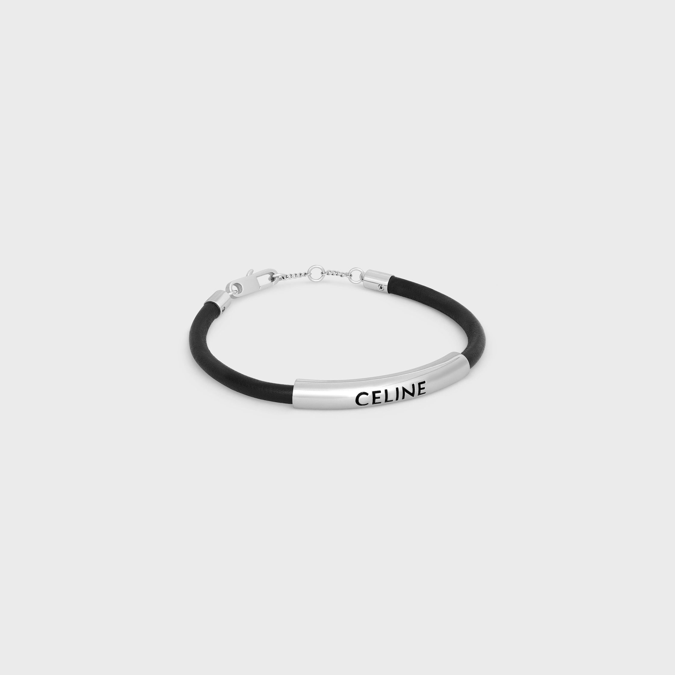 Celine PLEIN SOLEIL BRACELET IN CALFSKIN AND BRASS WITH RHODIUM FINISH Size ONE SIZE - 3 Thumbnail