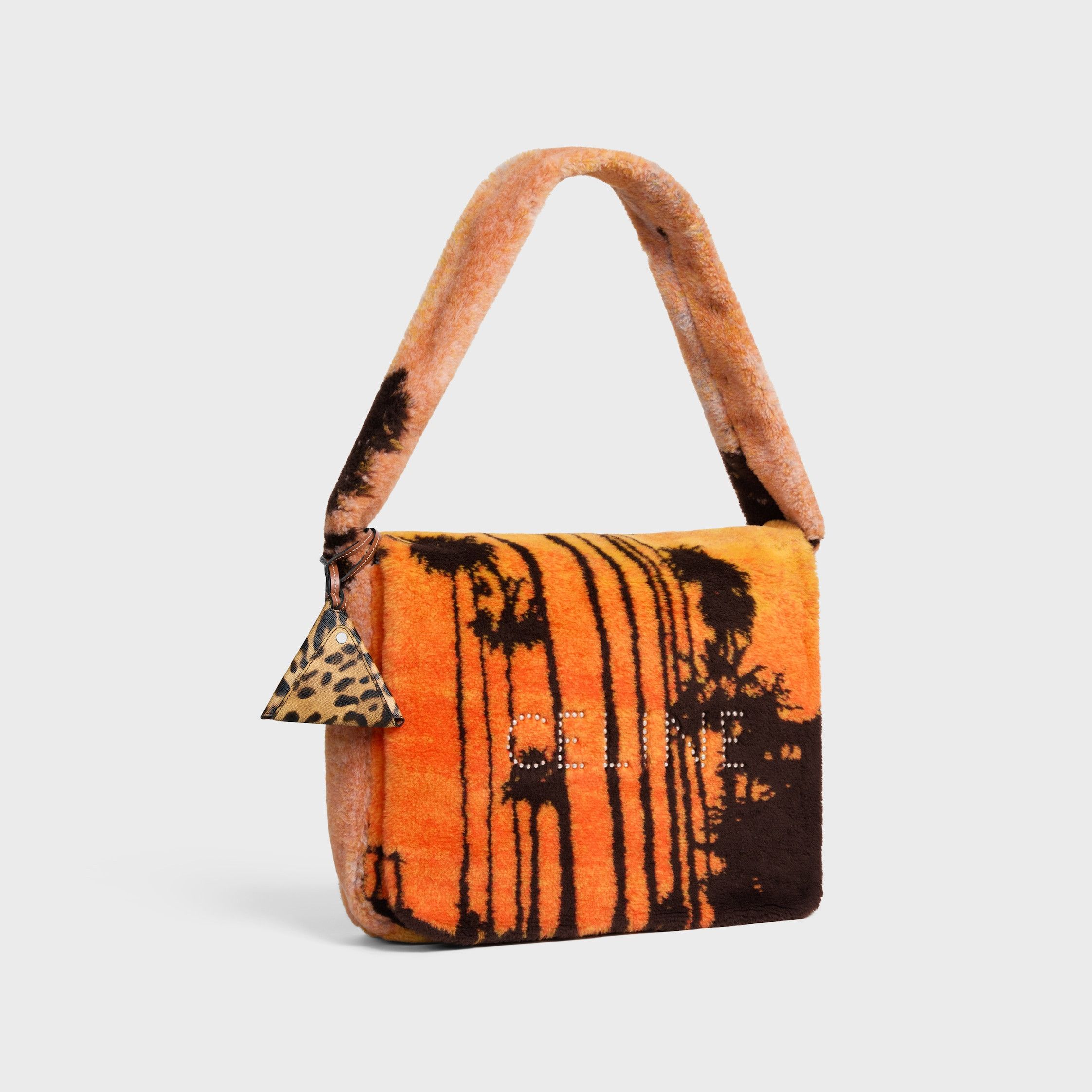 Celine BESACE OVERSIZE IN WOOL WITH PALM TREES PRINT multicolor Size ONE SIZE - 3 Thumbnail