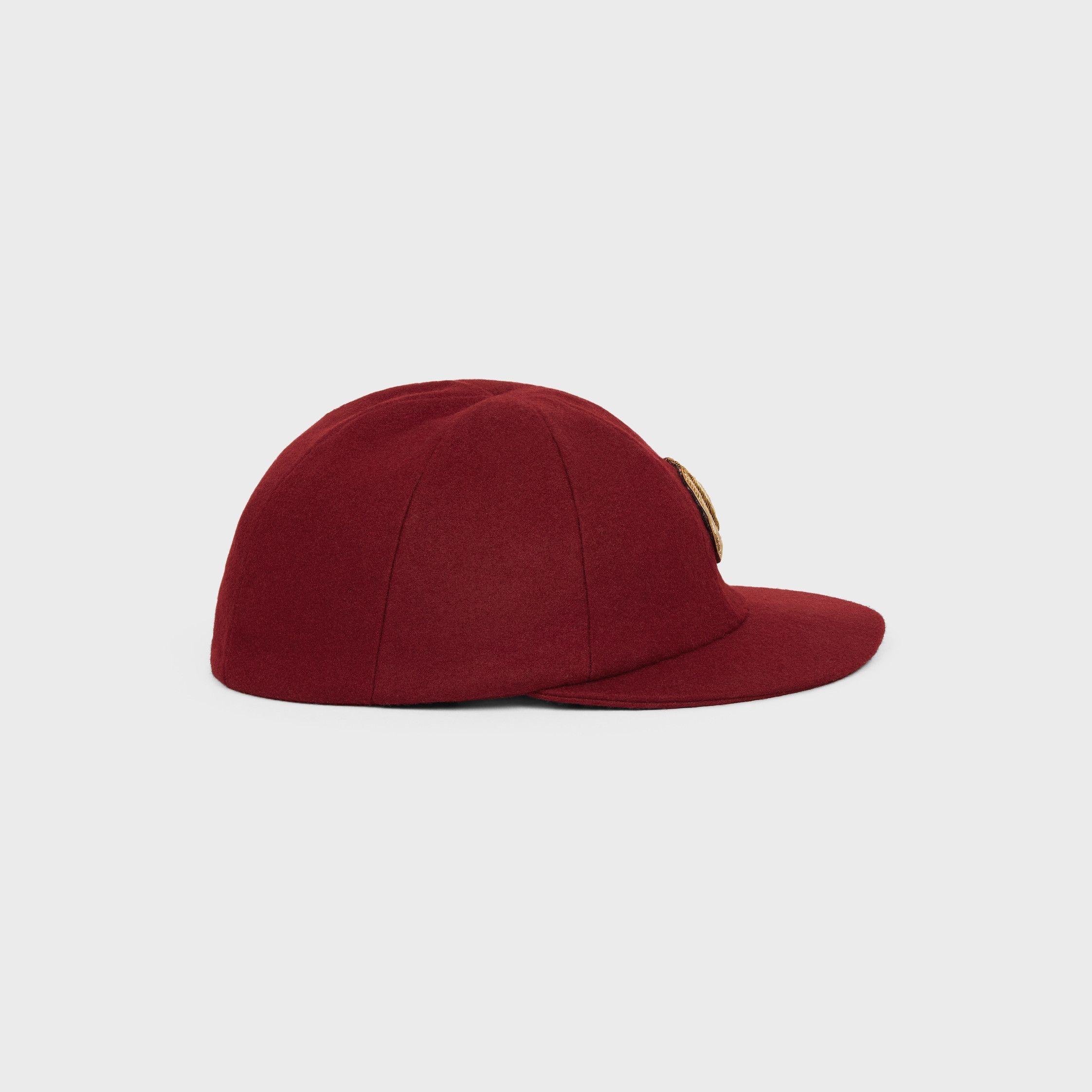 Celine ROWING CAP IN FLANNEL BORDEAUX Size ONE SIZE - 4 Thumbnail