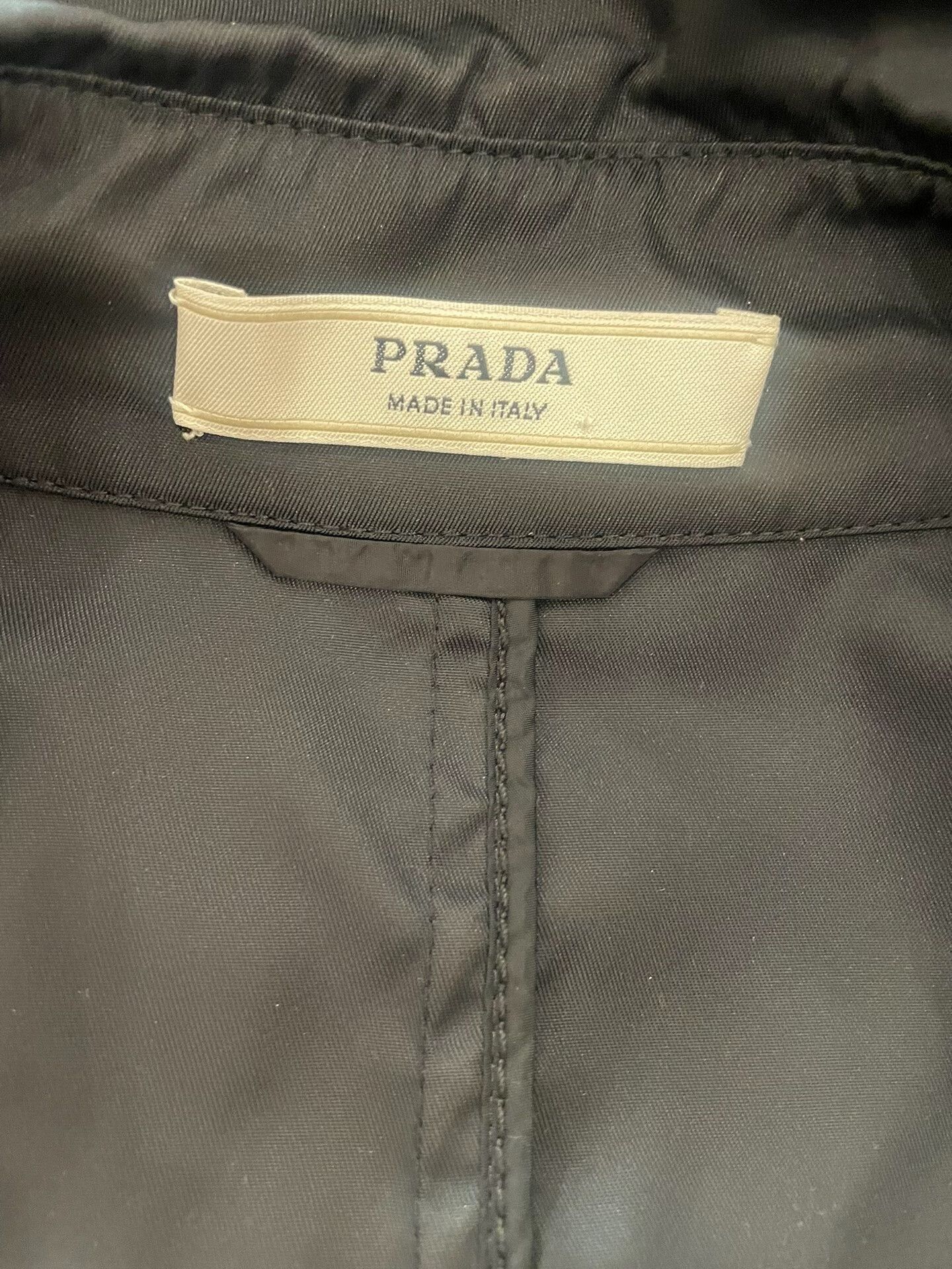 Prada Prada Black Trench Coat Size 42 Size US XS / EU 42 / 0 - 5 Thumbnail
