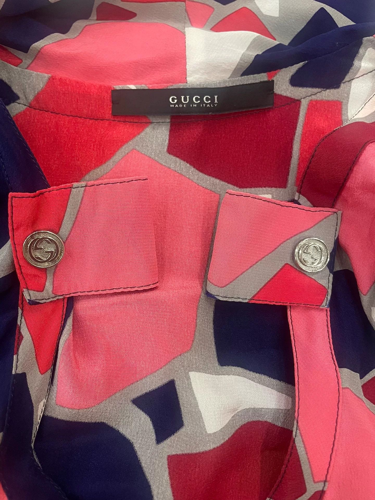 Gucci Gucci Silk Scarf Collar Top S Size ONE SIZE - 2 Thumbnail
