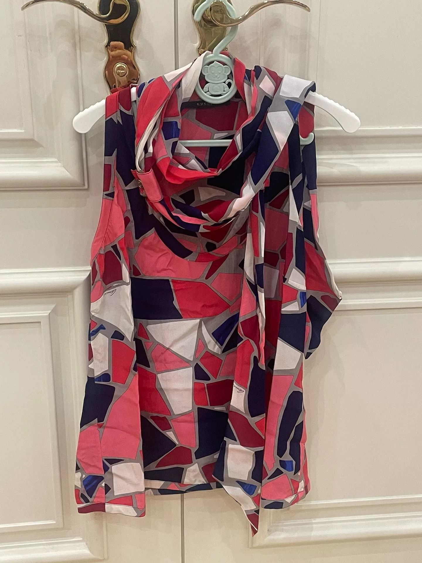 Gucci Gucci Silk Scarf Collar Top S Size ONE SIZE - 4 Thumbnail