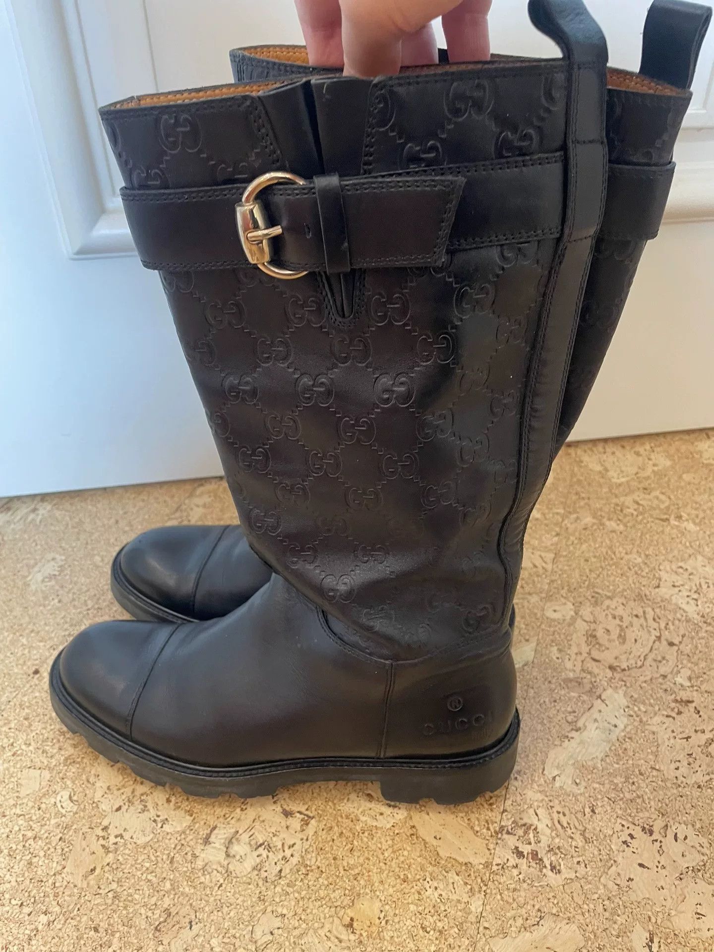 Gucci Gucci Leather Boots Size 37.5 Size US 6.5 / IT 36.5 - 6 Thumbnail