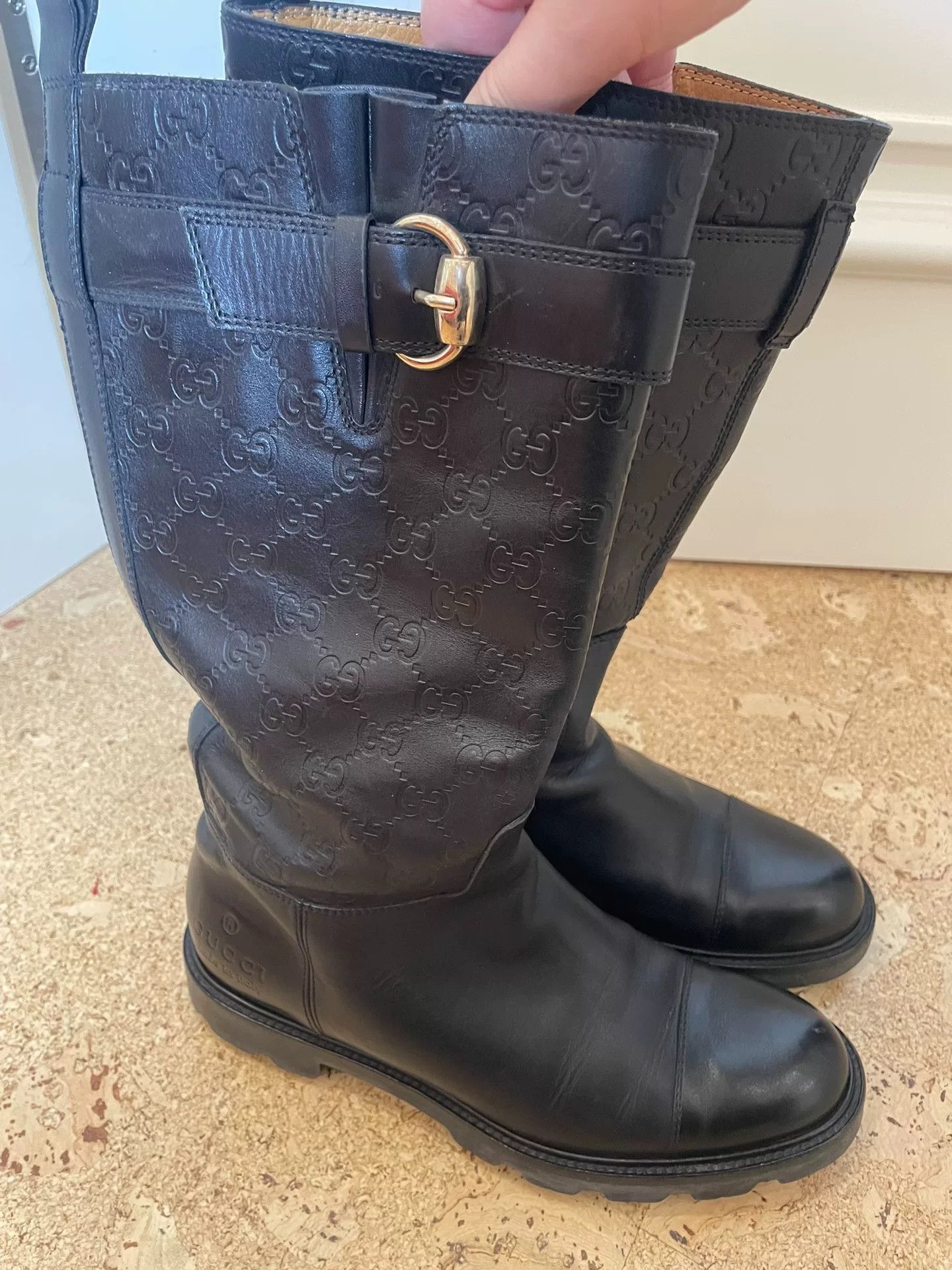 Gucci Gucci Leather Boots Size 37.5 Size US 6.5 / IT 36.5 - 3 Thumbnail