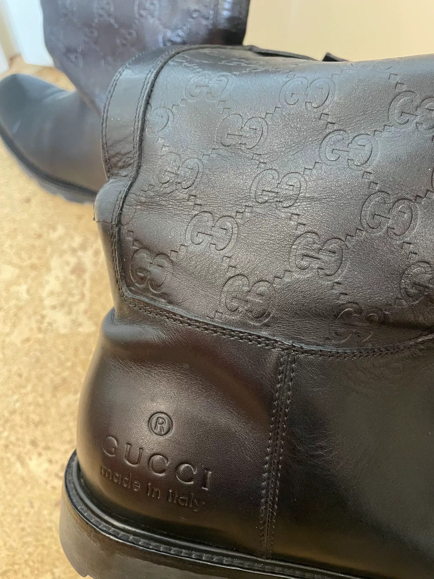 Gucci Gucci Leather Boots Size 37.5 Size US 6.5 / IT 36.5 - 4 Thumbnail
