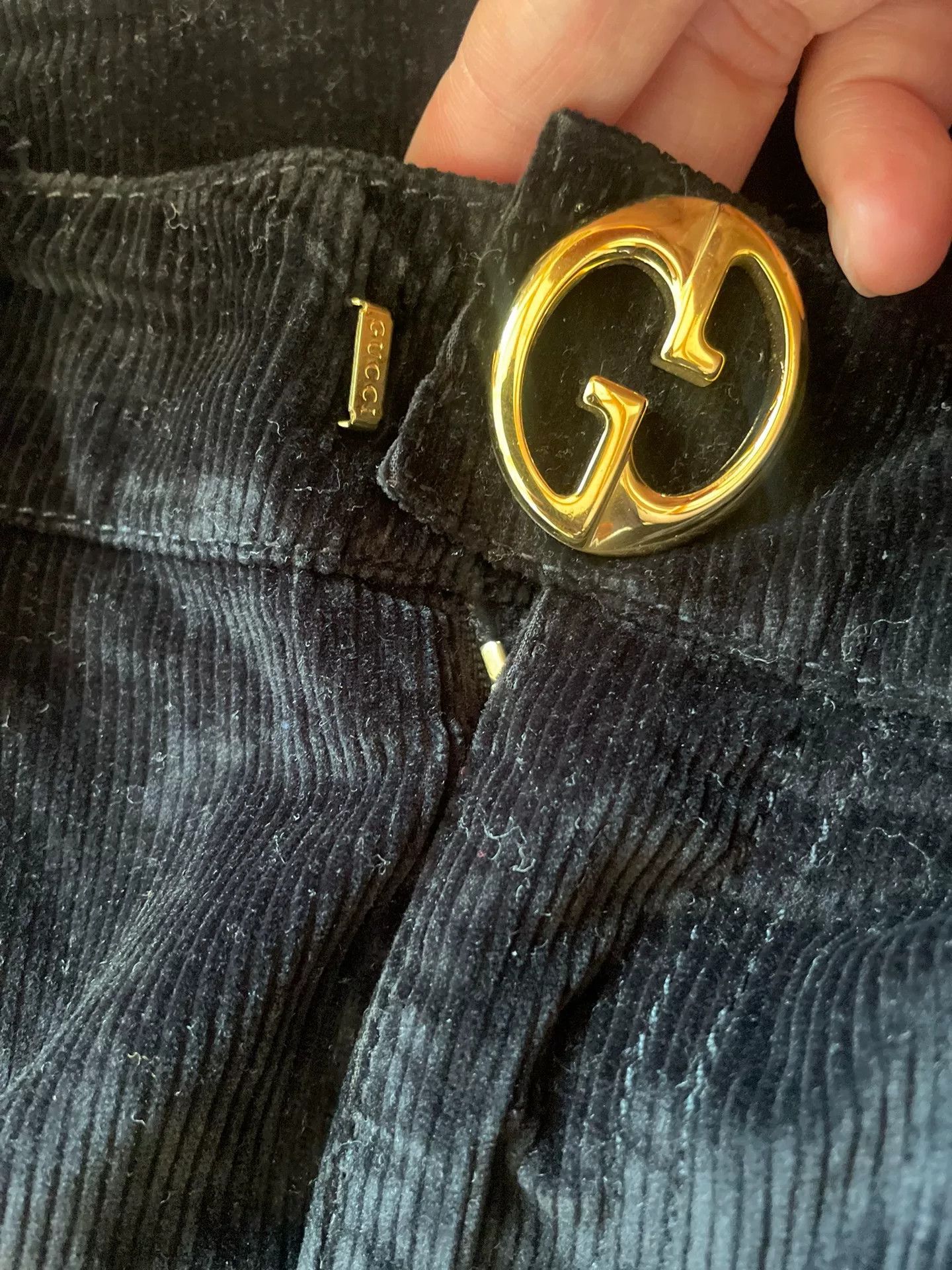 Gucci Gucci Black Corduroy Women's Pants Size 40" / US 18 - 3 Thumbnail