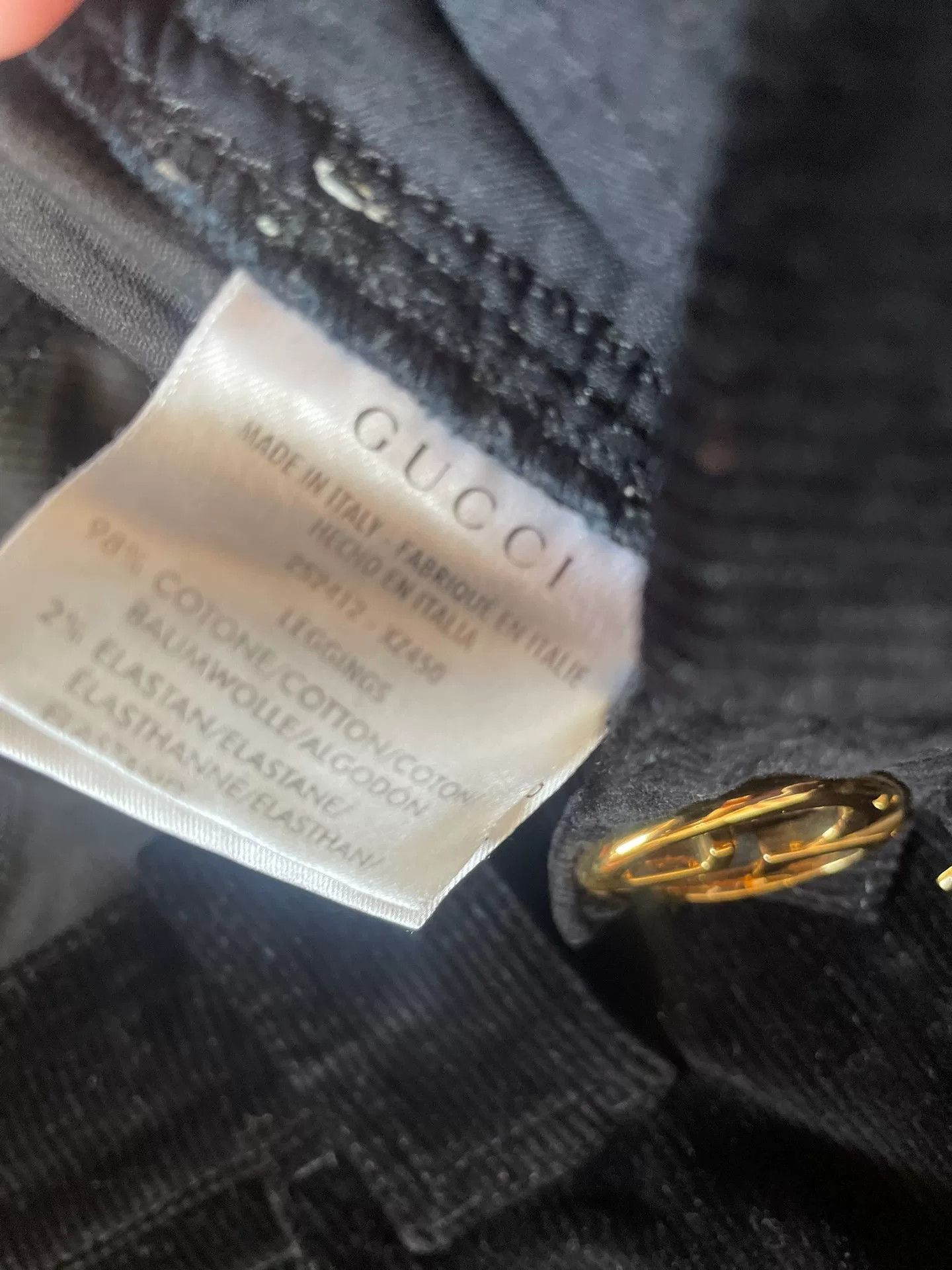 Gucci Gucci Black Corduroy Women's Pants Size 40" / US 18 - 6 Thumbnail
