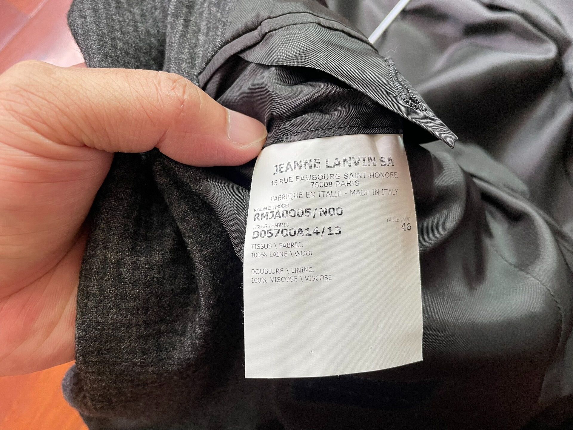 Lanvin Lanvin Men's Wool Prince Check Suit Size US S / EU 44-46 / 1 - 7 Thumbnail