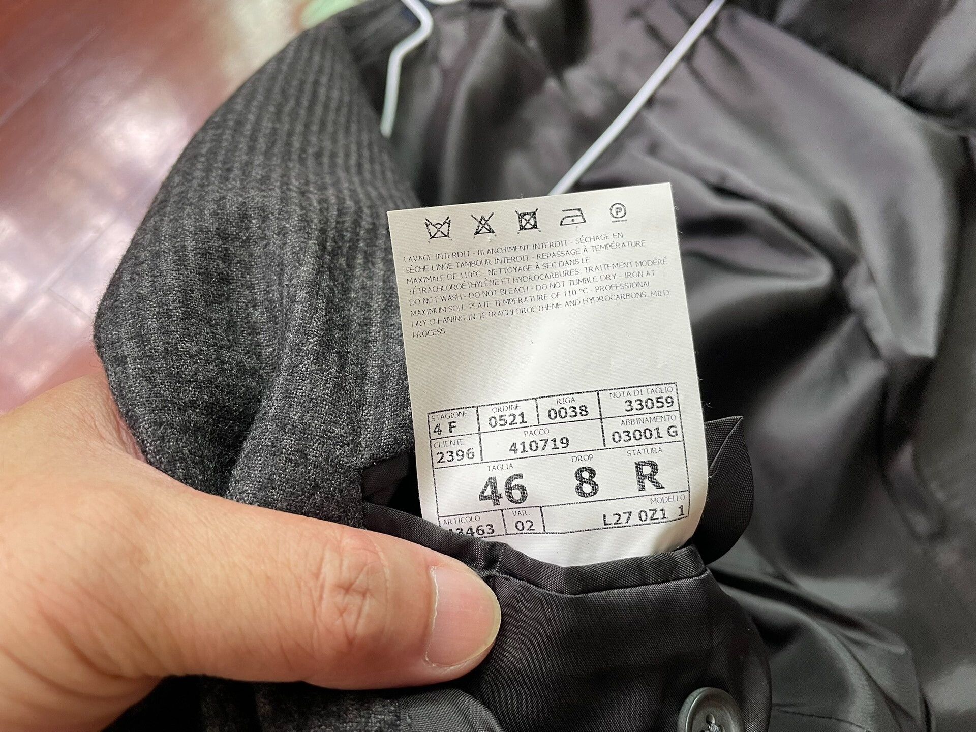 Lanvin Lanvin Men's Wool Prince Check Suit Size US S / EU 44-46 / 1 - 6 Thumbnail