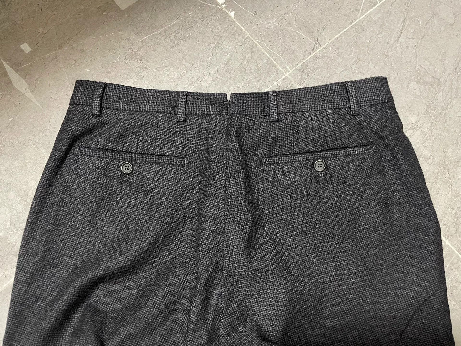 Alfred Dunhill Dunhill Men's Herringbone Wool Trousers Size US 32 / EU 48 - 2 Thumbnail