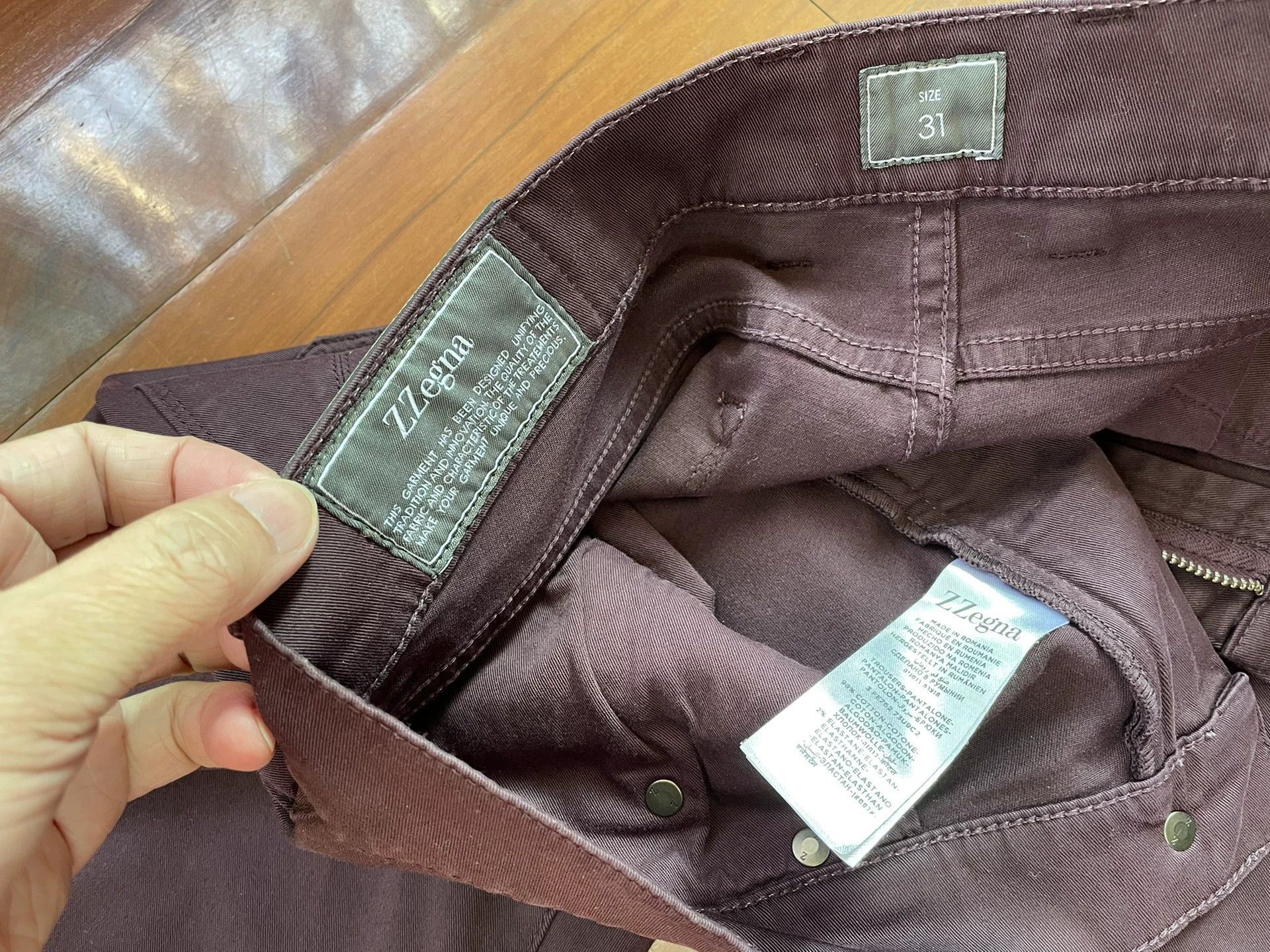 Z Zegna Z Zegna Cotton Casual Pants Size US 31 - 5 Thumbnail