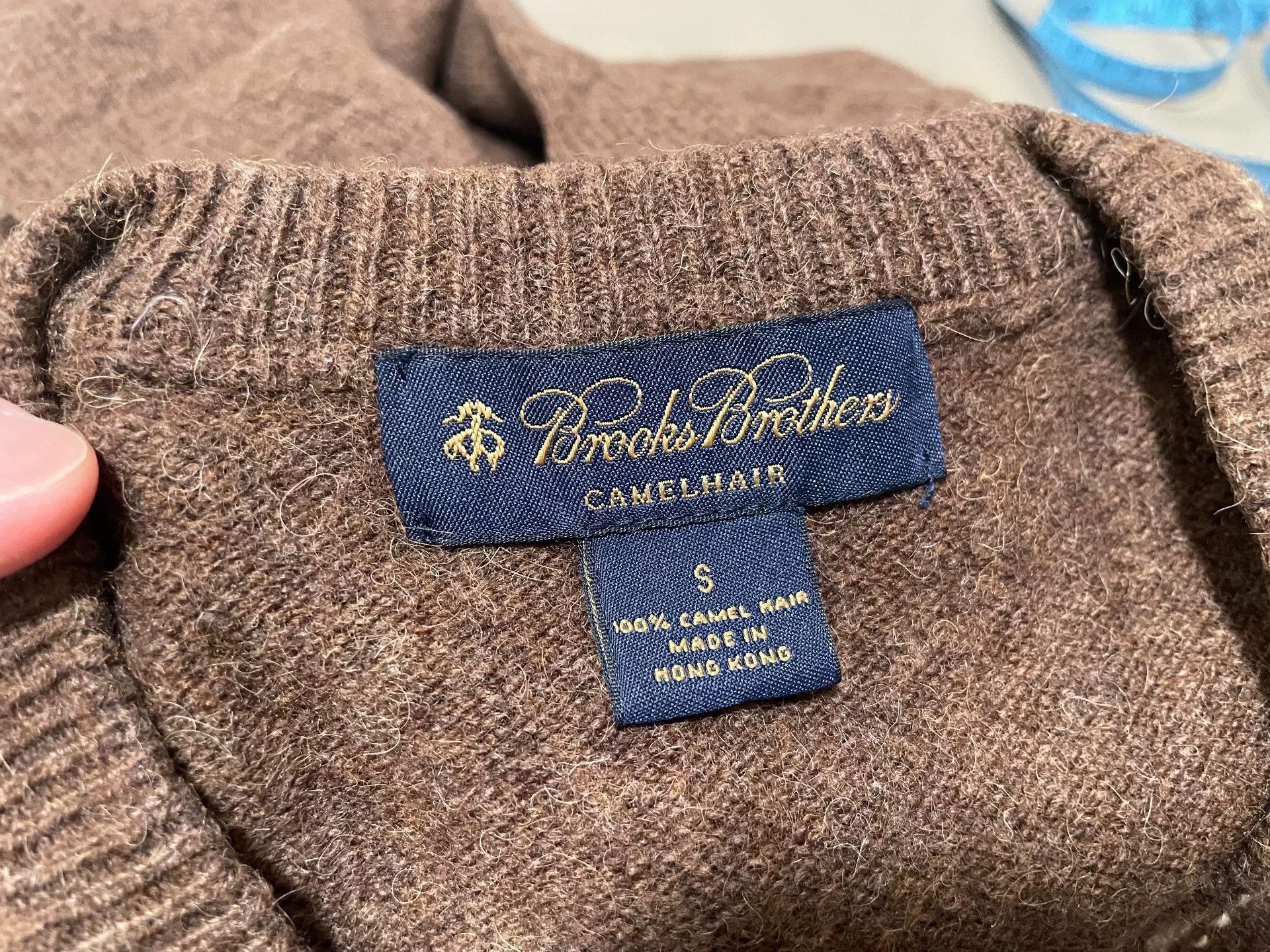 Brooks Brothers Brooks Brothers Men's Camel Hair Sweater S Size US S / EU 44-46 / 1 - 2 Thumbnail