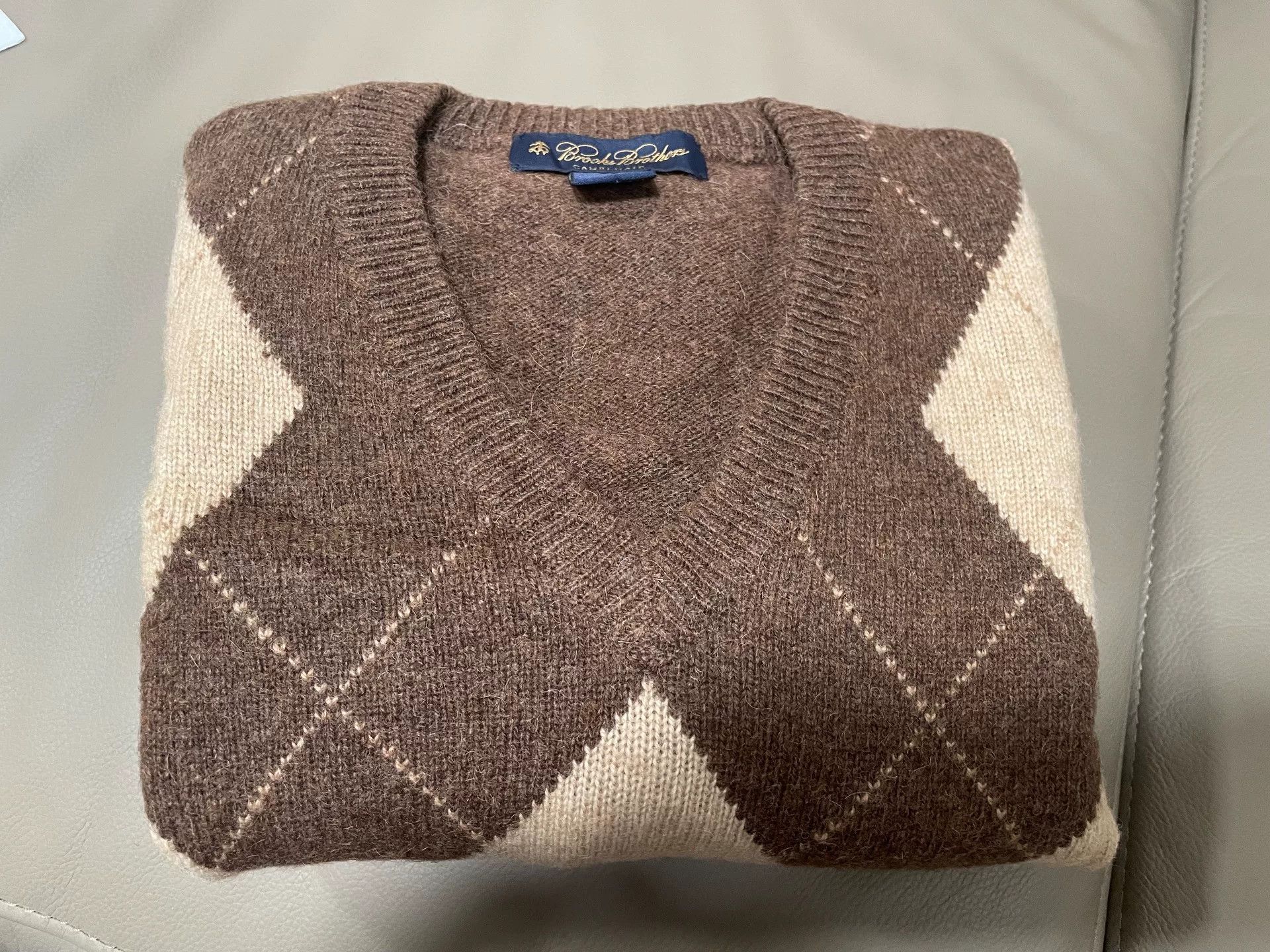 Brooks Brothers Brooks Brothers Men's Camel Hair Sweater S Size US S / EU 44-46 / 1 - 5 Thumbnail