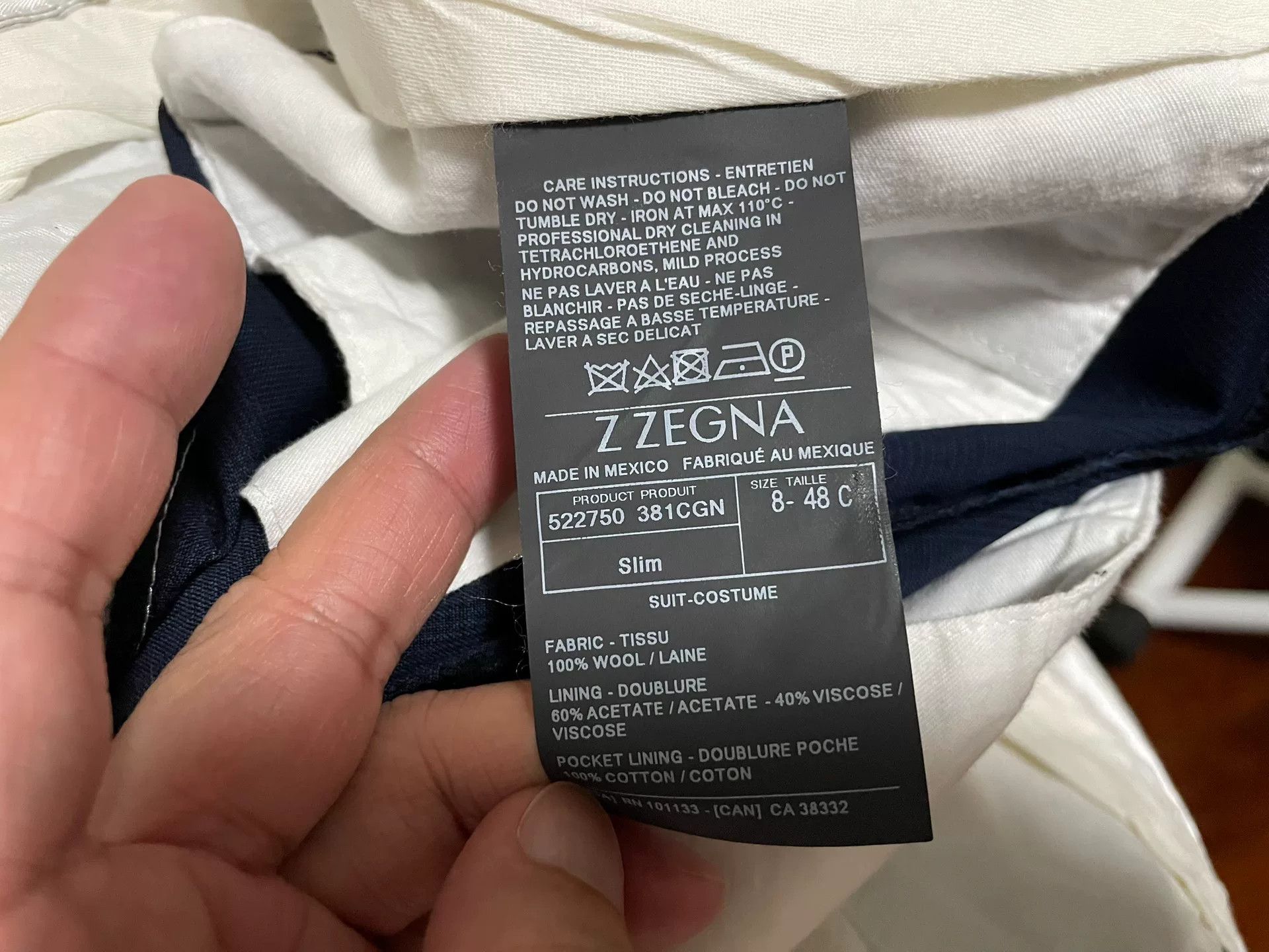 Z Zegna Z Zegna Men's Size 48 Dress Pants Size US 32 / EU 48 - 8 Thumbnail