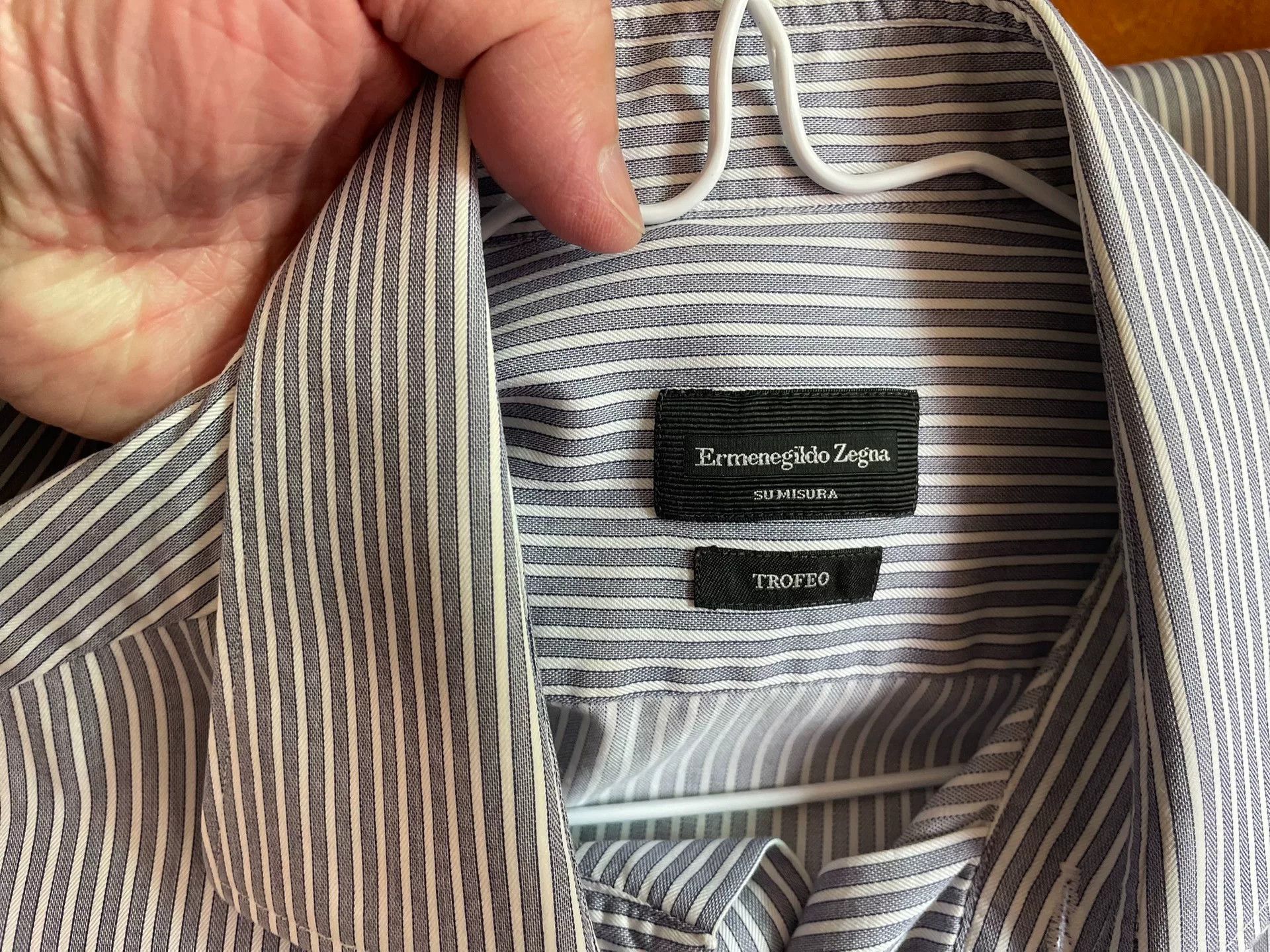 Ermenegildo Zegna Ermenegildo Zegna Men's Shirt Size US M / EU 48-50 / 2 - 2 Thumbnail