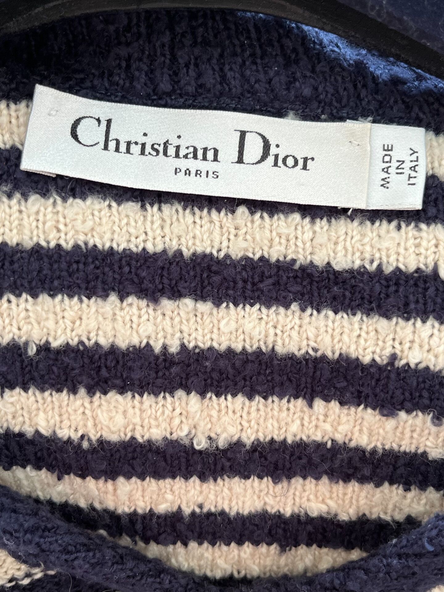Dior Dior Navy Collar Top Size M / US 6-8 / IT 42-44 - 3 Thumbnail