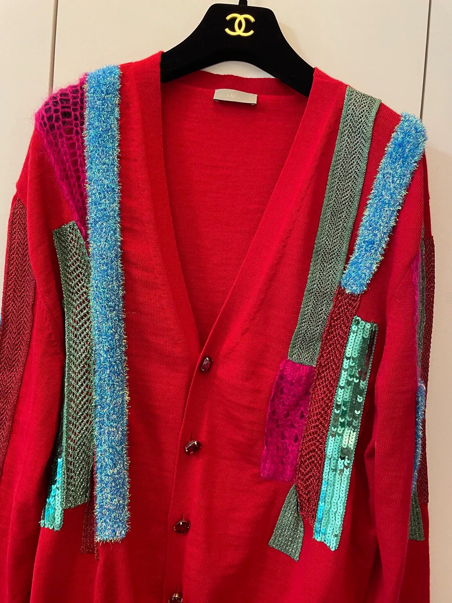 Dior Dior Red Cardigan Size M / US 6-8 / IT 42-44 - 2 Thumbnail