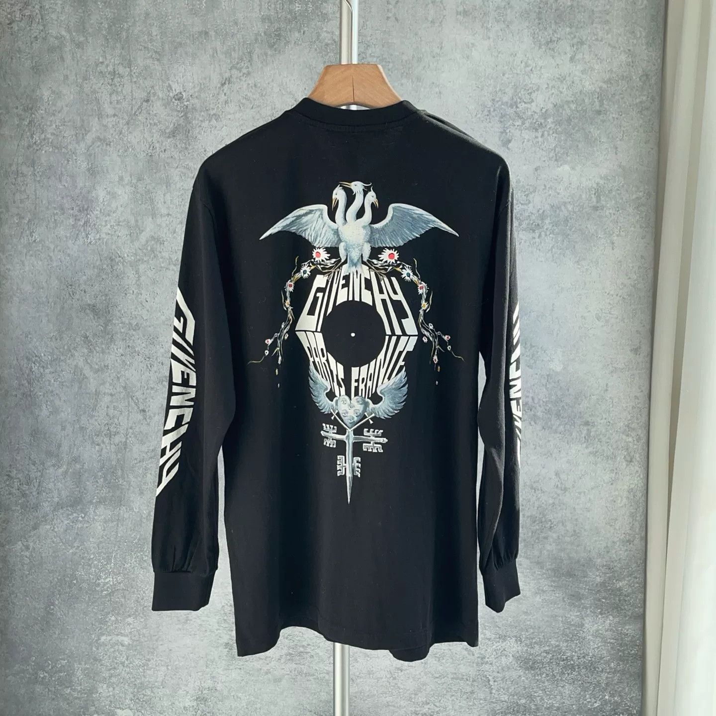 Givenchy Givenchy Black Three-Headed Bird Print T-Shirt XS Size US XS / EU 42 / 0 - 2 Thumbnail
