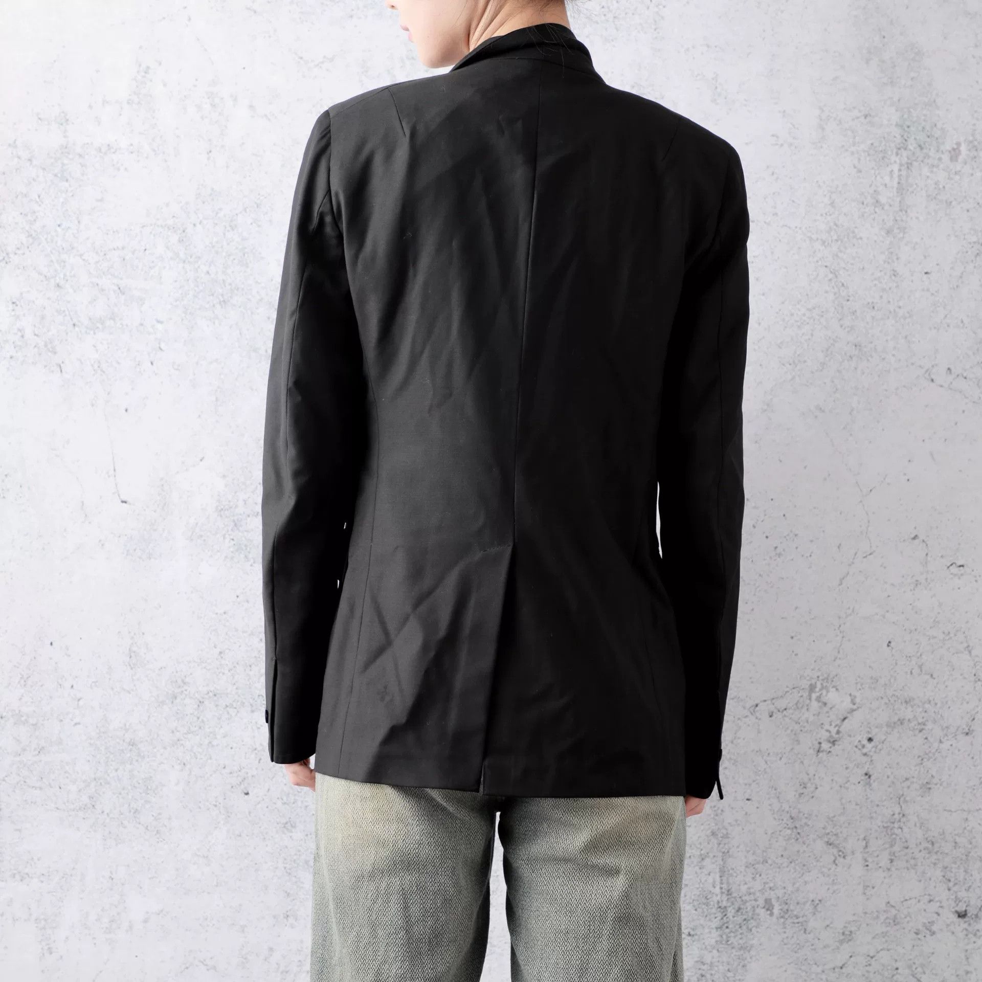 Yves Saint Laurent YSL Black Lapel Double-Breasted Blazer Size US S / EU 44-46 / 1 - 3 Thumbnail