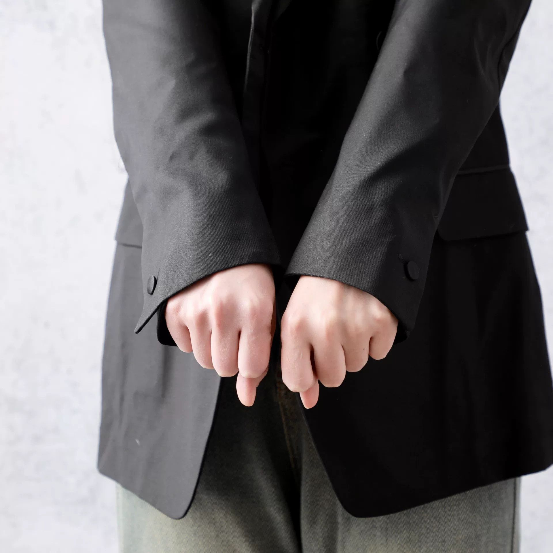 Yves Saint Laurent YSL Black Lapel Double-Breasted Blazer Size US S / EU 44-46 / 1 - 5 Thumbnail