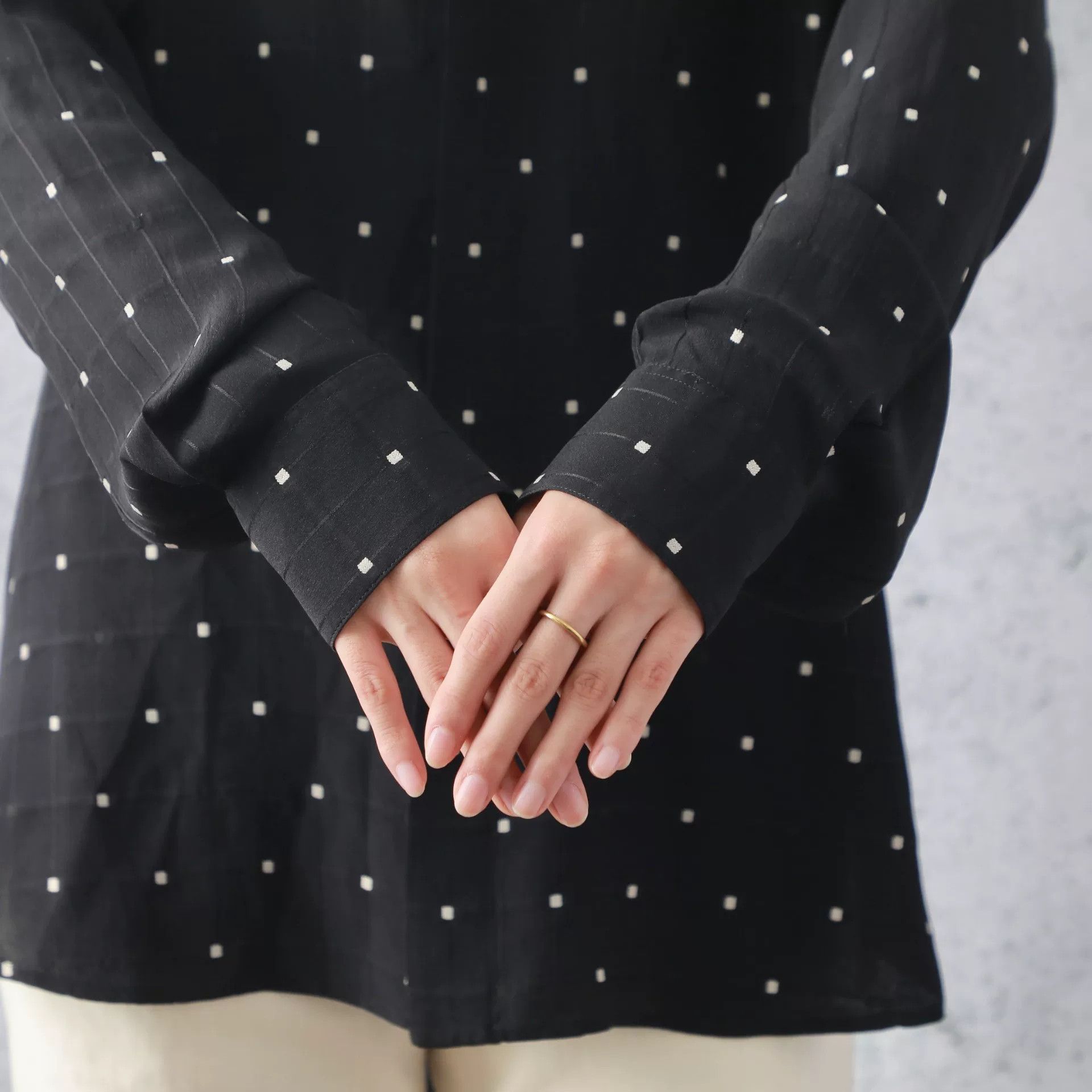 Yves Saint Laurent YSL Silk Checkered Black White Shirt Size S / US 4 / IT 40 - 4 Thumbnail