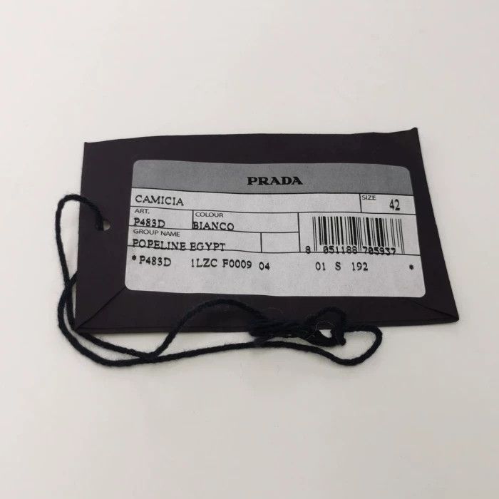 Prada Prada Cotton Solid Lapel Single-Breasted Shirt Size US XS / EU 42 / 0 - 6 Thumbnail