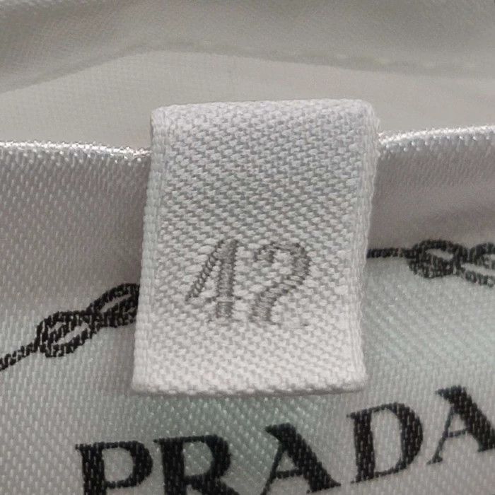 Prada Prada Cotton Solid Lapel Single-Breasted Shirt Size US XS / EU 42 / 0 - 9 Thumbnail