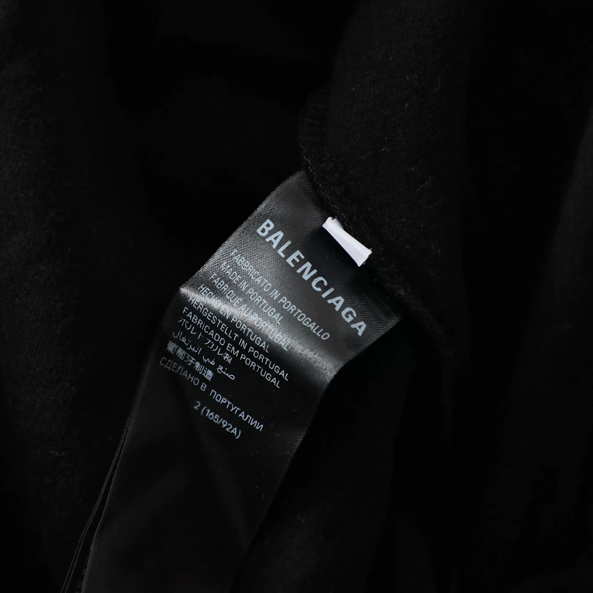 Balenciaga Balenciaga Black Cotton Velvet Hooded Top Size M / US 6-8 / IT 42-44 - 6 Thumbnail