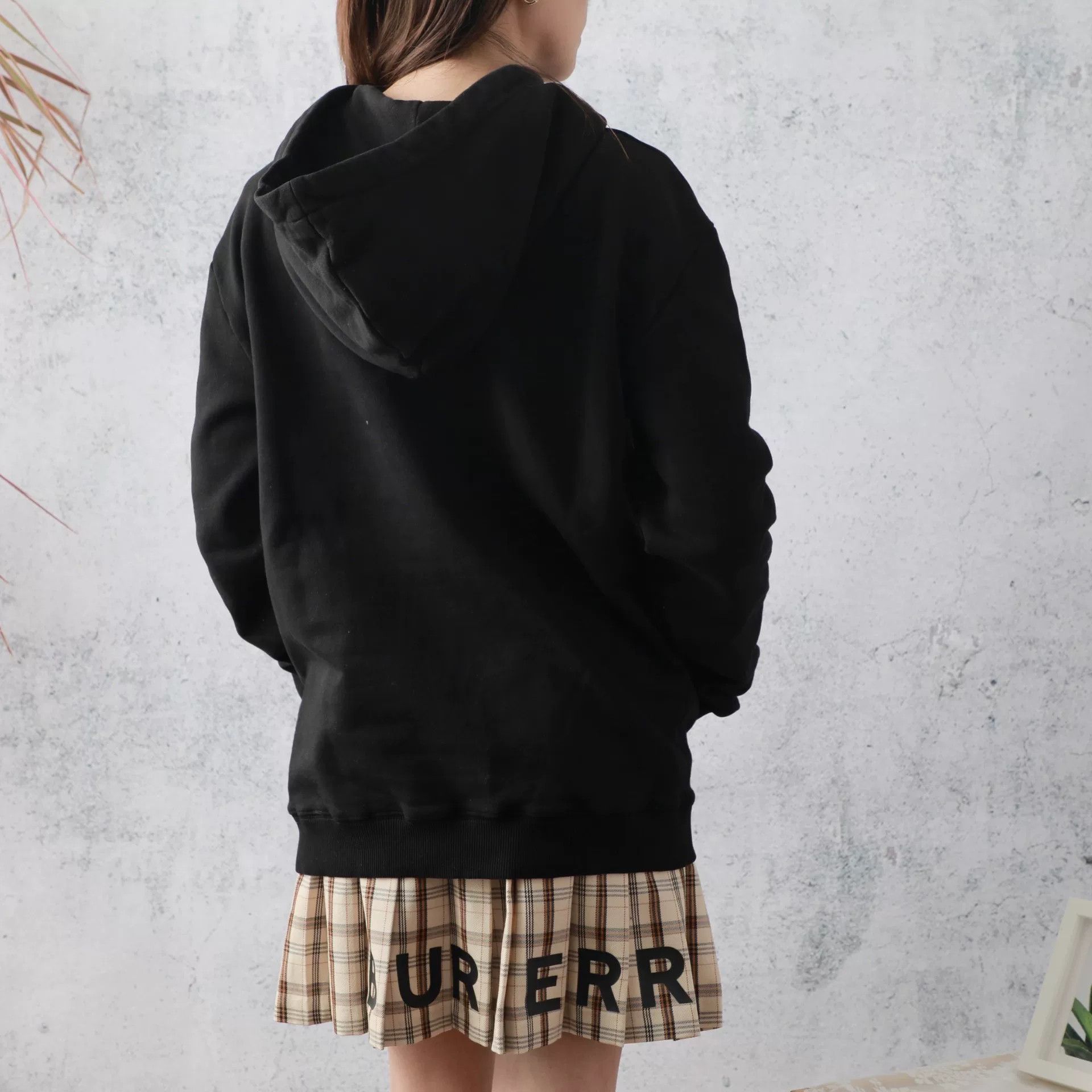 Yves Saint Laurent YSL Black Cotton Chest Logo Hooded Sweatshirt Size L / US 10 / IT 46 - 2 Thumbnail