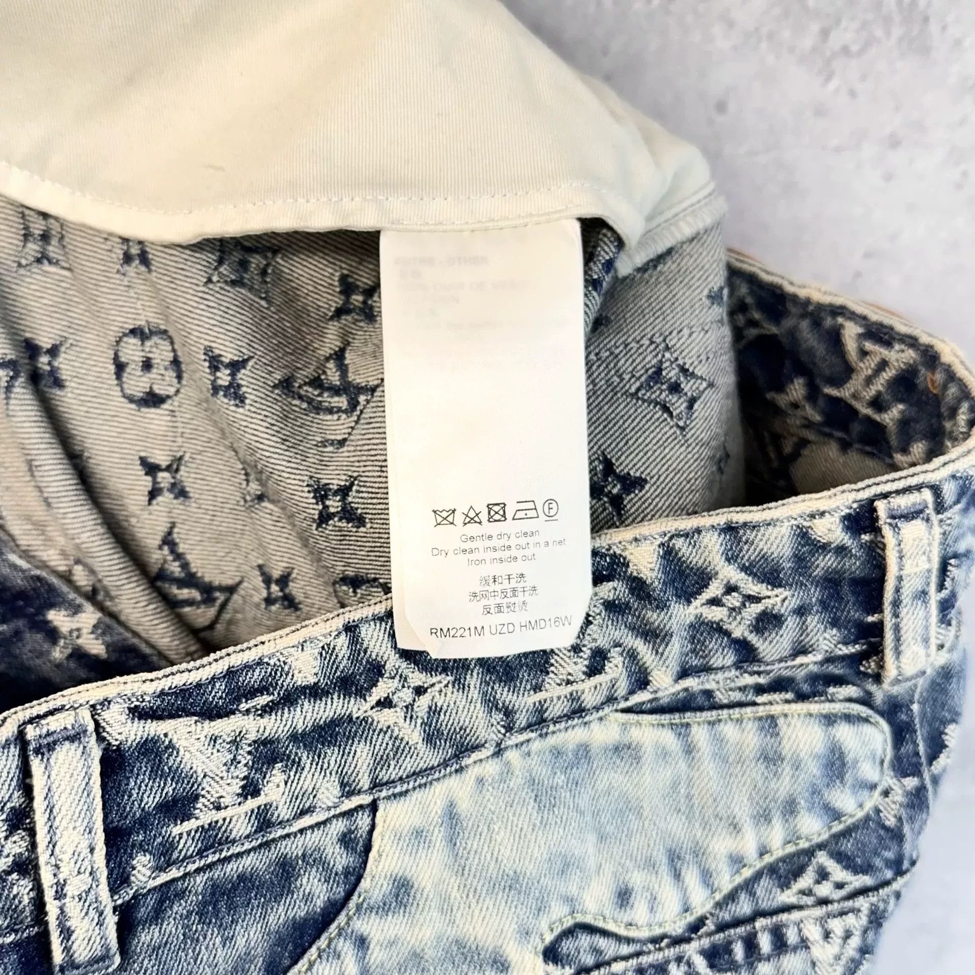 Louis Vuitton Louis Vuitton x NIGO Blue Logo Jeans Size US 29 - 5 Thumbnail