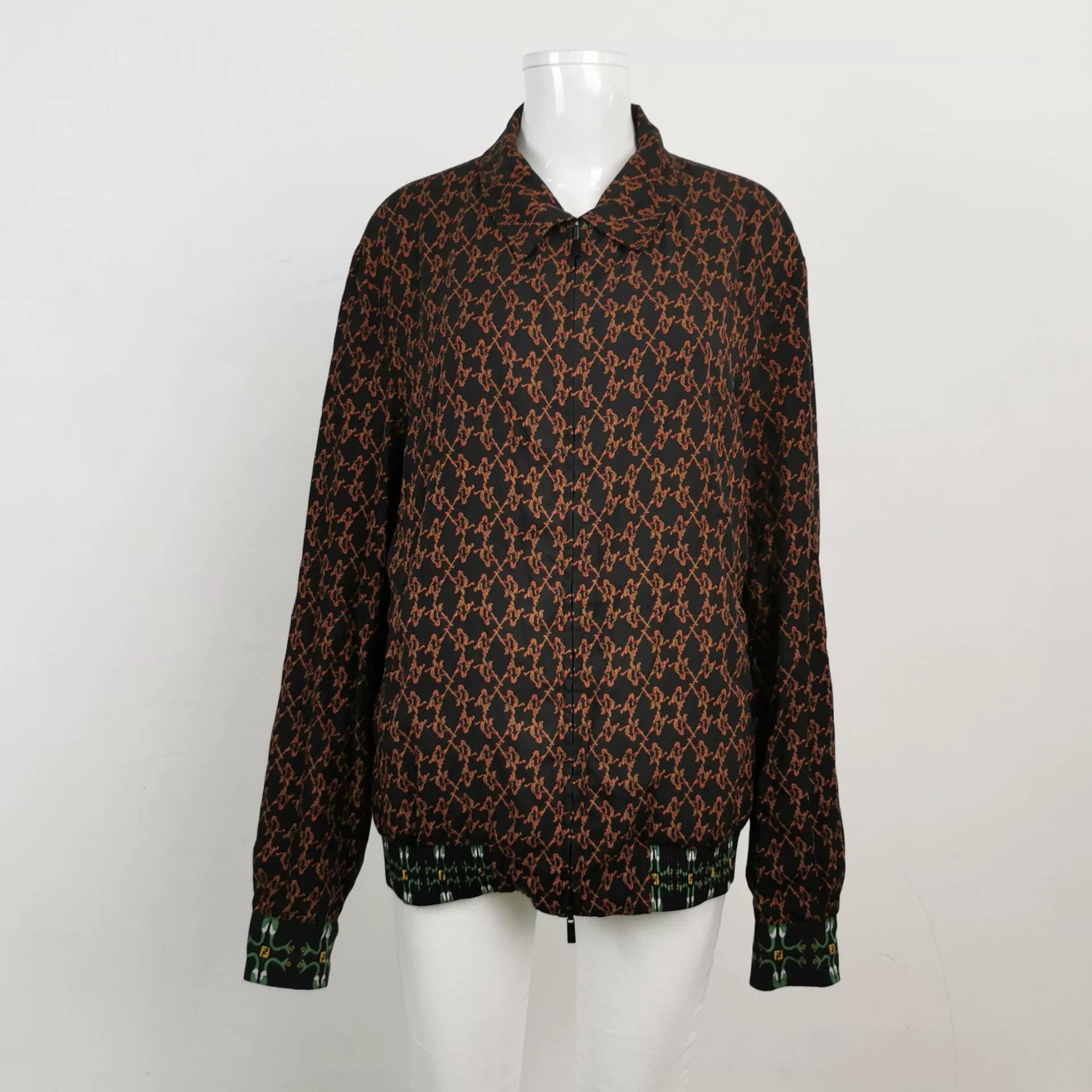 Fendi Fendi Color Block Lapel Reversible Coat Size US L / EU 52-54 / 3 - 3 Thumbnail