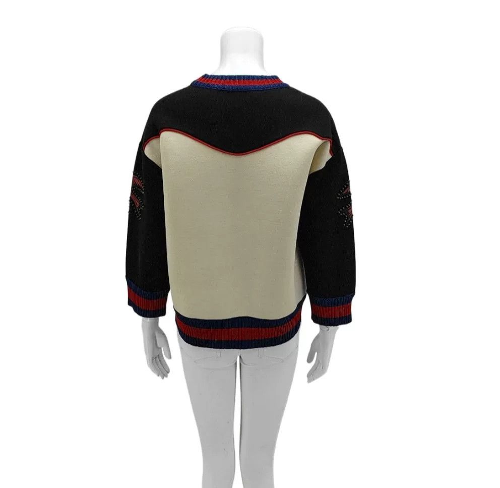 Gucci Gucci Hand-Embroidered Space Cotton Sweatshirt M Size US M / EU 48-50 / 2 - 2 Thumbnail